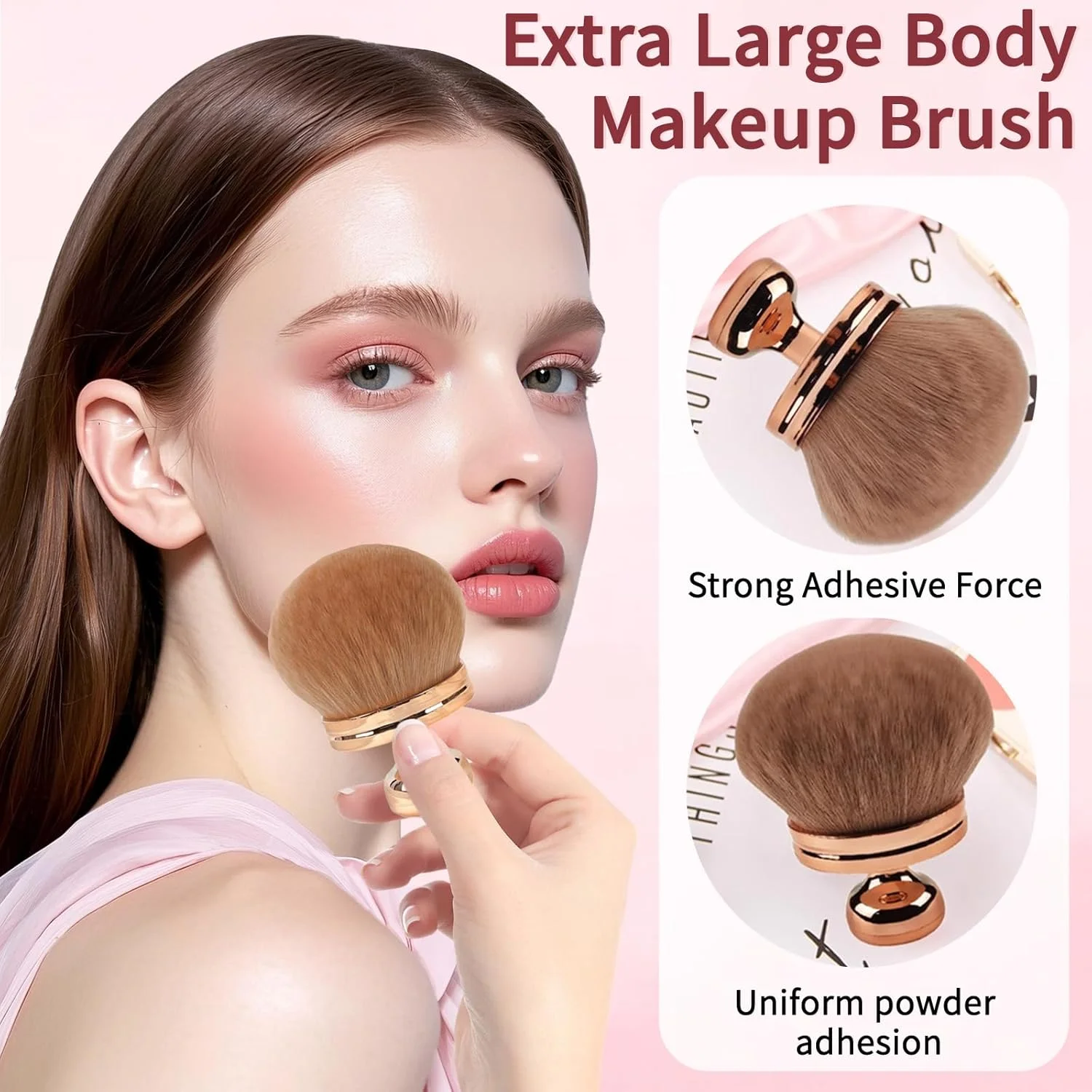 براش برنزه کننده خودکار، براش کابوکی، براش بزرگ آرایشی بدن برای برنزه کردن خودکار، براش بدن با قطر 74 سانتی متر، براش سر پهن برای برنزه کردن خودکار، اپلیکاتور کانسیلر محافظ آفتاب (طلایی) براش برنزه کننده خودکار، براش کابوکی، براش بزرگ آرایشی بدن برای برنزه کردن خودکار، براش بدن با قطر 74 سانتی متر، براش سر پهن برای برنزه کردن خودکار، اپلیکاتور کانسیلر محافظ آفتاب (طلایی)