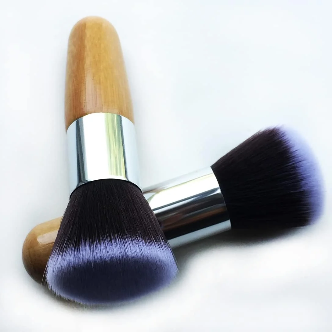 RN BEAUTY ست دو عددی براش آرایشی، شامل براش رژگونه و براش کرم پودر با دسته بامبو، براش کانتور، برنزر و ترکیب کننده صورت، مناسب برای کرم مایع، پودر و مواد معدنی، براش کابوکی نرم با الیاف مصنوعی RN BEAUTY ست دو عددی براش آرایشی، شامل براش رژگونه و براش کرم پودر با دسته بامبو، براش کانتور، برنزر و ترکیب کننده صورت، مناسب برای کرم مایع، پودر و مواد معدنی، براش کابوکی نرم با الیاف مصنوعی