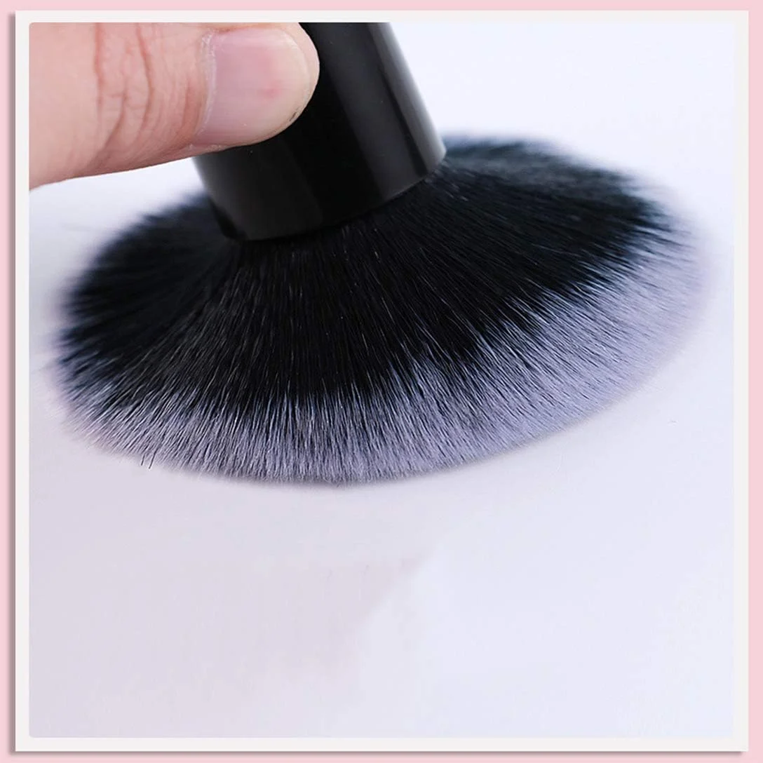 RN BEAUTY براش بزرگ پودر معدنی، براش کرم پودر، براش کانتور، براش رژگونه، براش برنزر، براش ترکیب کننده صورت، براش آرایشی کابوکی متراکم و ضخیم با پوشش کامل (سر زاویه دار، مشکی) RN BEAUTY براش بزرگ پودر معدنی، براش کرم پودر، براش کانتور، براش رژگونه، براش برنزر، براش ترکیب کننده صورت، براش آرایشی کابوکی متراکم و ضخیم با پوشش کامل (سر زاویه دار، مشکی)