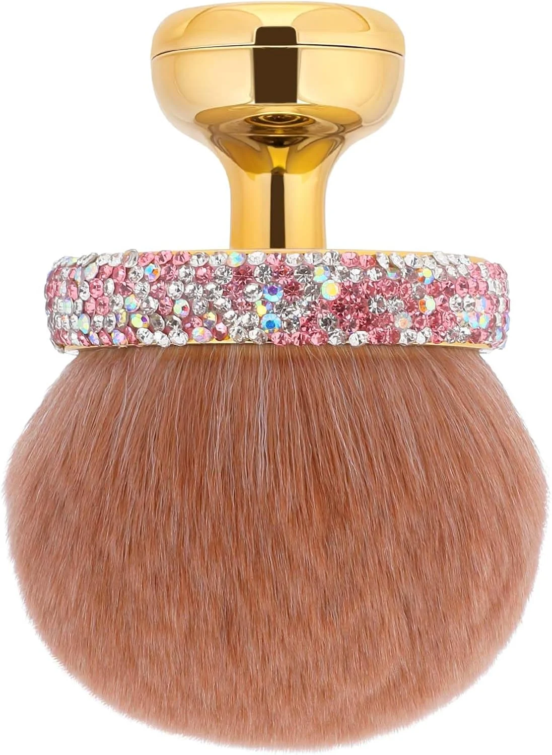 براش آرایشی بزرگ Qianyu برای برنزه کننده ها، ترکیب کردن، برنزه کننده خودکار، براش آرایشی بیضی شکل برای پشت و صورت، استفاده بی عیب و نقص بدون رگه، براش کابوکی، اپلیکاتور نگین دار با کیف بند دار