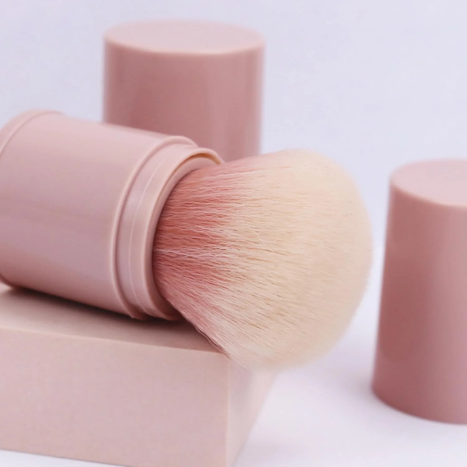 برس آرایشی پودری نرم QRJ برای صورت، برس رژگونه برای گونه ها، برس کابوکی، برس برنزر برای پودرها، رژگونه، کرم پودر، پودر فشرده (صورتی) برس آرایشی پودری نرم QRJ برای صورت، برس رژگونه برای گونه ها، برس کابوکی، برس برنزر برای پودرها، رژگونه، کرم پودر، پودر فشرده (صورتی)