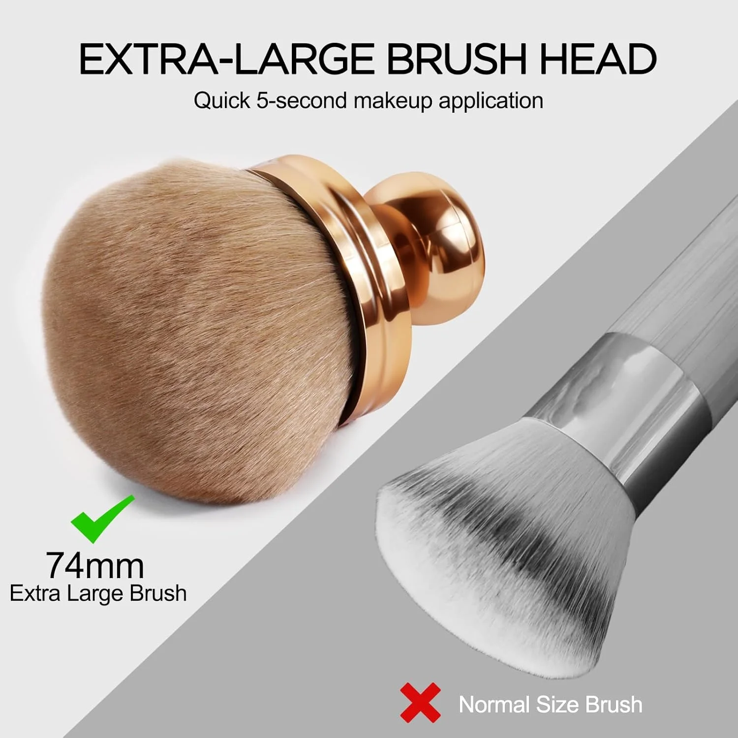 براش آرایشی بزرگ بدنه برای برنزه کننده خودکار، دستکش برنزه کننده و اپلیکاتور لوسیون برای پشت، براش کابوکی 74 میلی متری براش کانسیلر، براش های آرایشی بیضی شکل صورت و پا رزگلد براش آرایشی بزرگ بدنه برای برنزه کننده خودکار، دستکش برنزه کننده و اپلیکاتور لوسیون برای پشت، براش کابوکی 74 میلی متری براش کانسیلر، براش های آرایشی بیضی شکل صورت و پا رزگلد