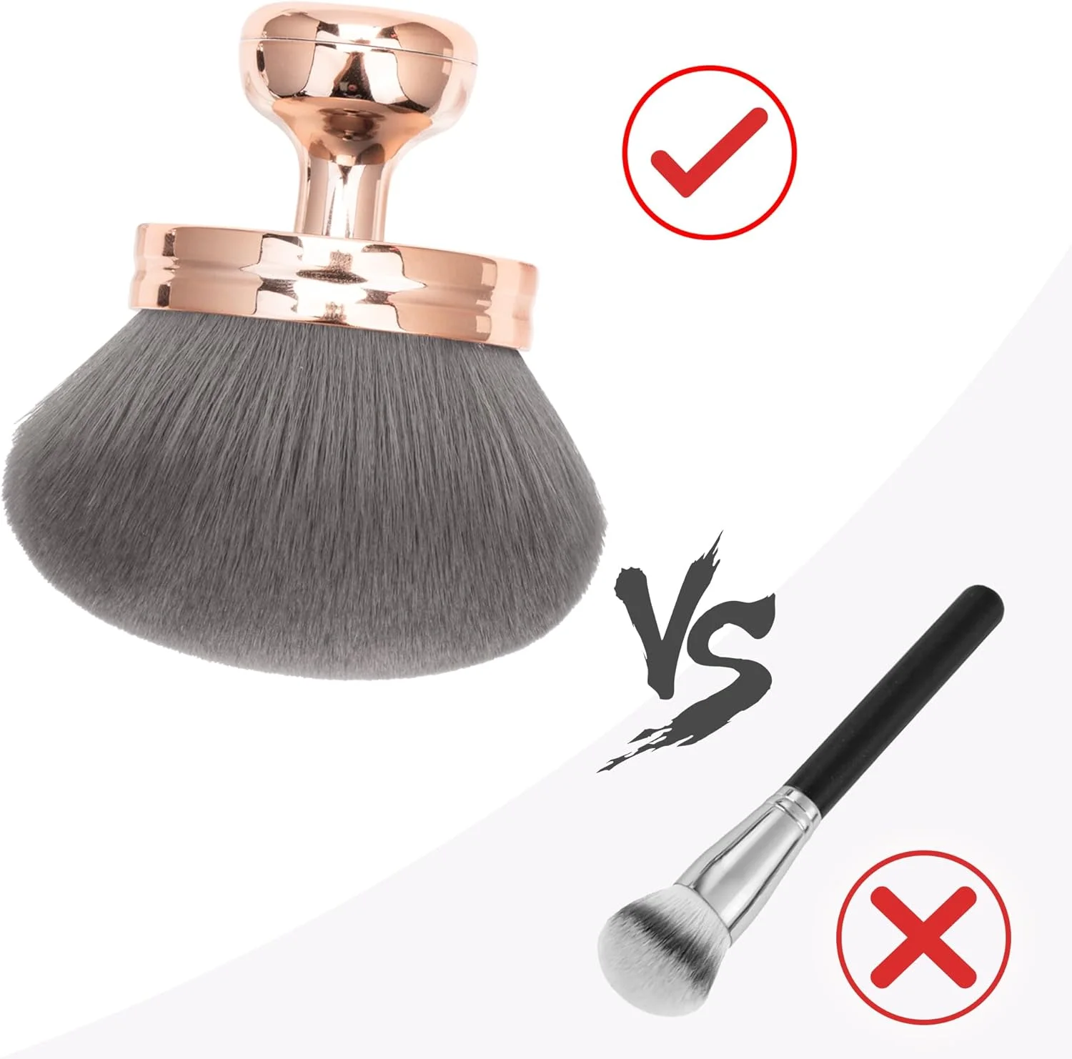 براش بزرگ آرایشی بدن Blend & Blur برای برنزه کردن، آرایش پا و برنزر، اپلیکاتور پشت برای برنزه کردن، براش کابوکی سر گرد 76 میلیمتری برای استفاده با جعبه محافظ (رزگلد) براش بزرگ آرایشی بدن Blend & Blur برای برنزه کردن، آرایش پا و برنزر، اپلیکاتور پشت برای برنزه کردن، براش کابوکی سر گرد 76 میلیمتری برای استفاده با جعبه محافظ (رزگلد)