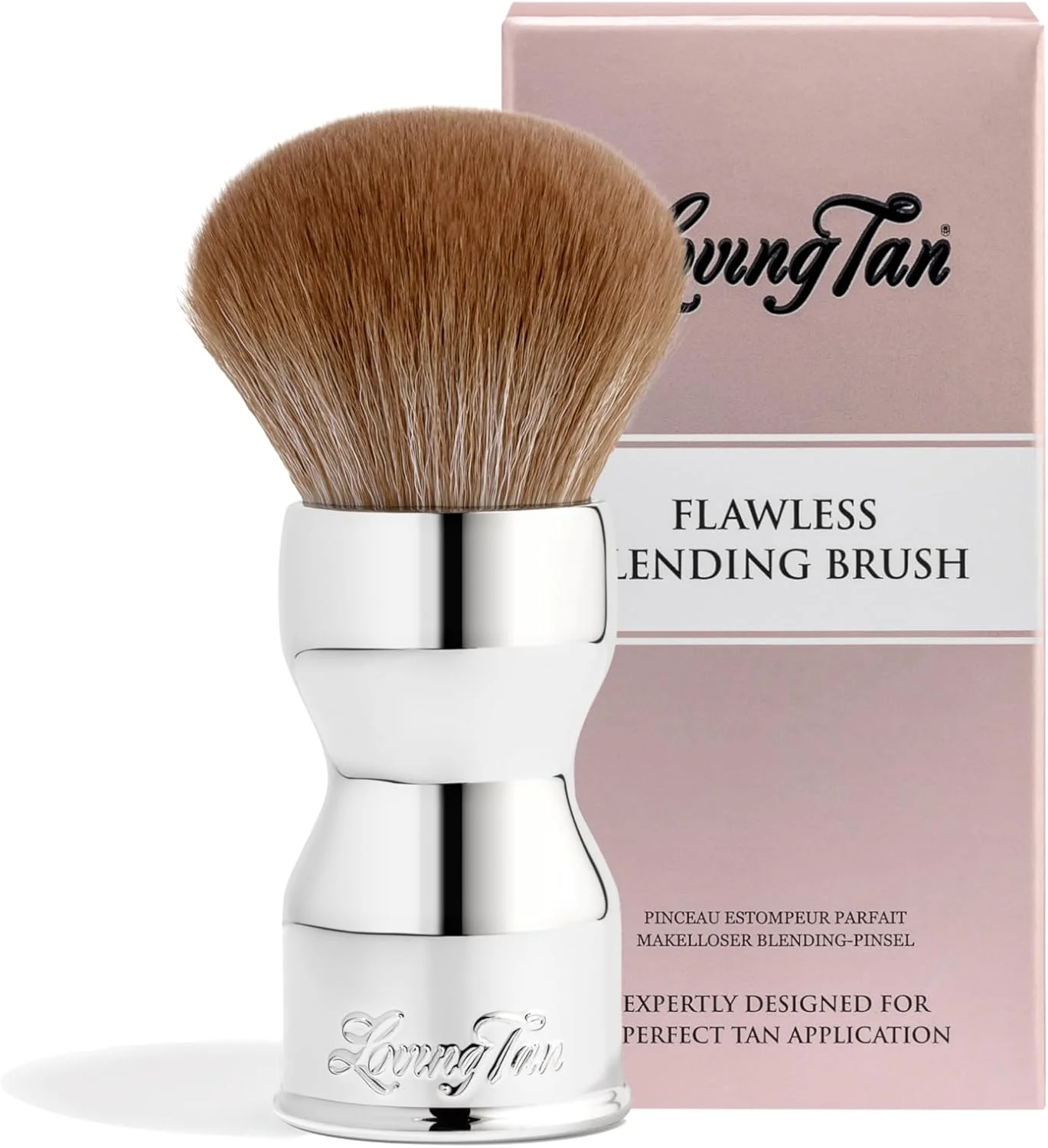 براش برنزه کننده بدون نقص Loving Tan - بدون رگه، موهای نرم و لطیف، ایستاده، وگان و بدون تست حیوانی (براش ترکیب کننده بی نقص) براش برنزه کننده بدون نقص Loving Tan - بدون رگه، موهای نرم و لطیف، ایستاده، وگان و بدون تست حیوانی (براش ترکیب کننده بی نقص)