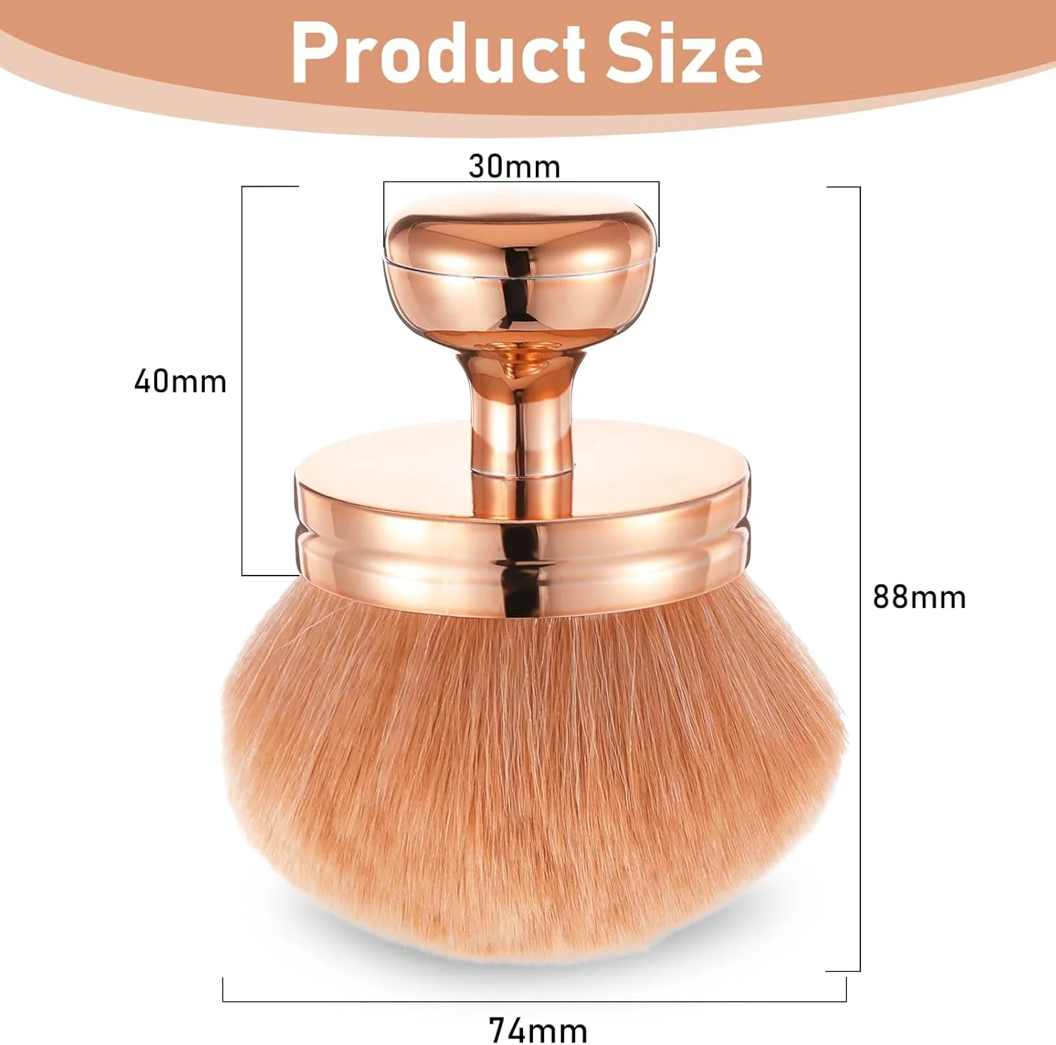 برس آرایشی بدن بزرگ رزگلد GEEHUA، برس ترکیب کننده برنزه کننده خودکار 74 میلی متری، برس کابوکی، برس زیبایی، ابزار لکه دار کردن صورت و پا بیضی شکل برای کرم پودر مایع، پودر، کانتور، پرداخت و ترکیب برس آرایشی بدن بزرگ رزگلد GEEHUA، برس ترکیب کننده برنزه کننده خودکار 74 میلی متری، برس کابوکی، برس زیبایی، ابزار لکه دار کردن صورت و پا بیضی شکل برای کرم پودر مایع، پودر، کانتور، پرداخت و ترکیب