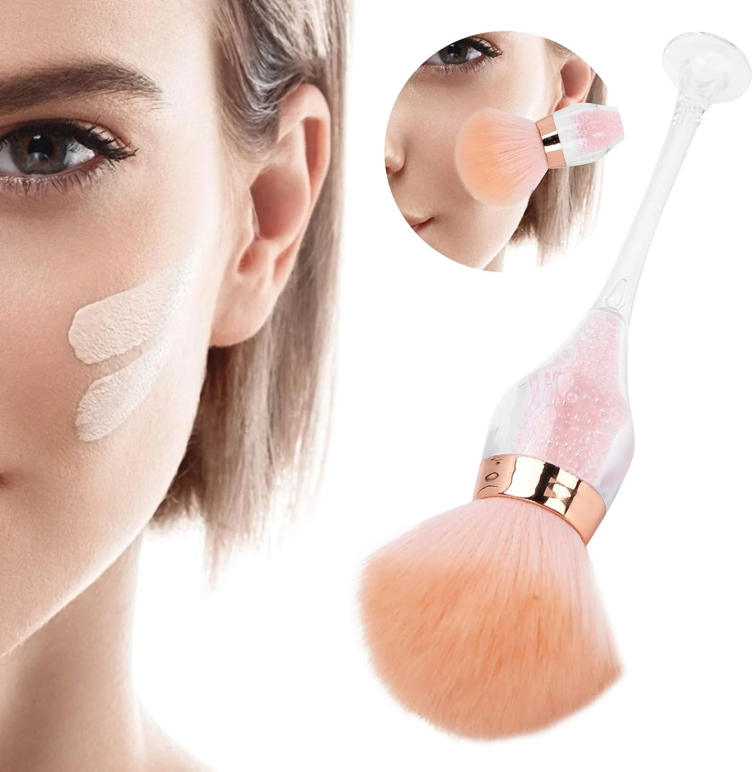 براش آرایشی کرم پودر، براش حرفه ای پاک کننده گرد و غبار ناخن، براش نرم کابوکی برای آرایش، براش رژگونه قابل حمل، براش پودر فیکس، ابزار مانیکور، ست آرایشی برای ترکیب و کانتورینگ