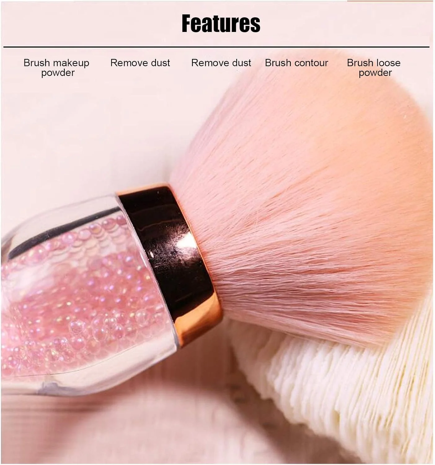 براش آرایشی کرم پودر، براش حرفه ای پاک کننده گرد و غبار ناخن، براش نرم کابوکی برای آرایش، براش رژگونه قابل حمل، براش پودر فیکس، ابزار مانیکور، ست آرایشی برای ترکیب و کانتورینگ