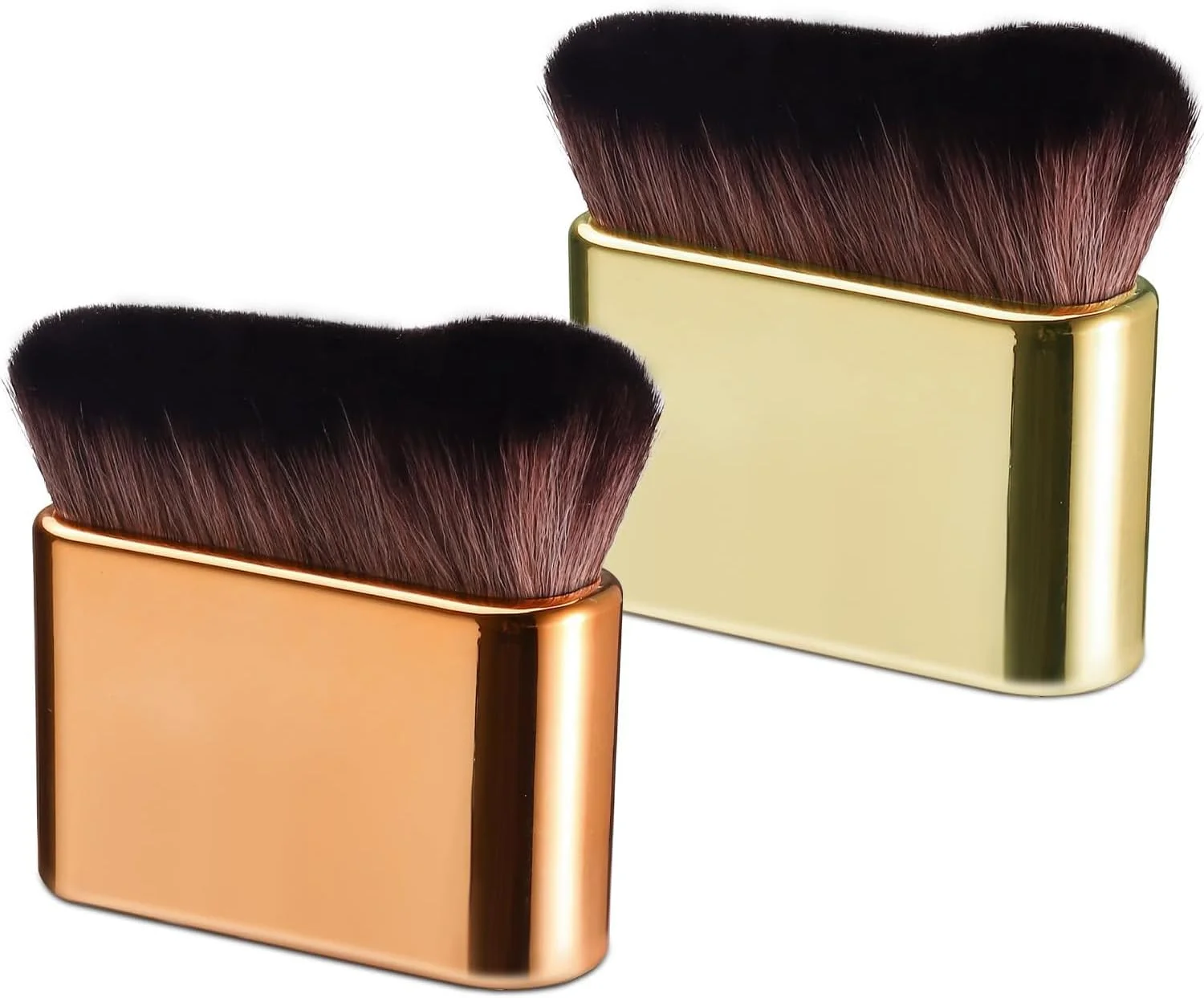 براش برنزه کننده، براش آرایشی برای صورت و بدن، مناسب برای زیرسازی بی نقص پاها، قابل استفاده برای رژگونه پودری، سایه چشم و کرم ضد آفتاب (2 عدد)