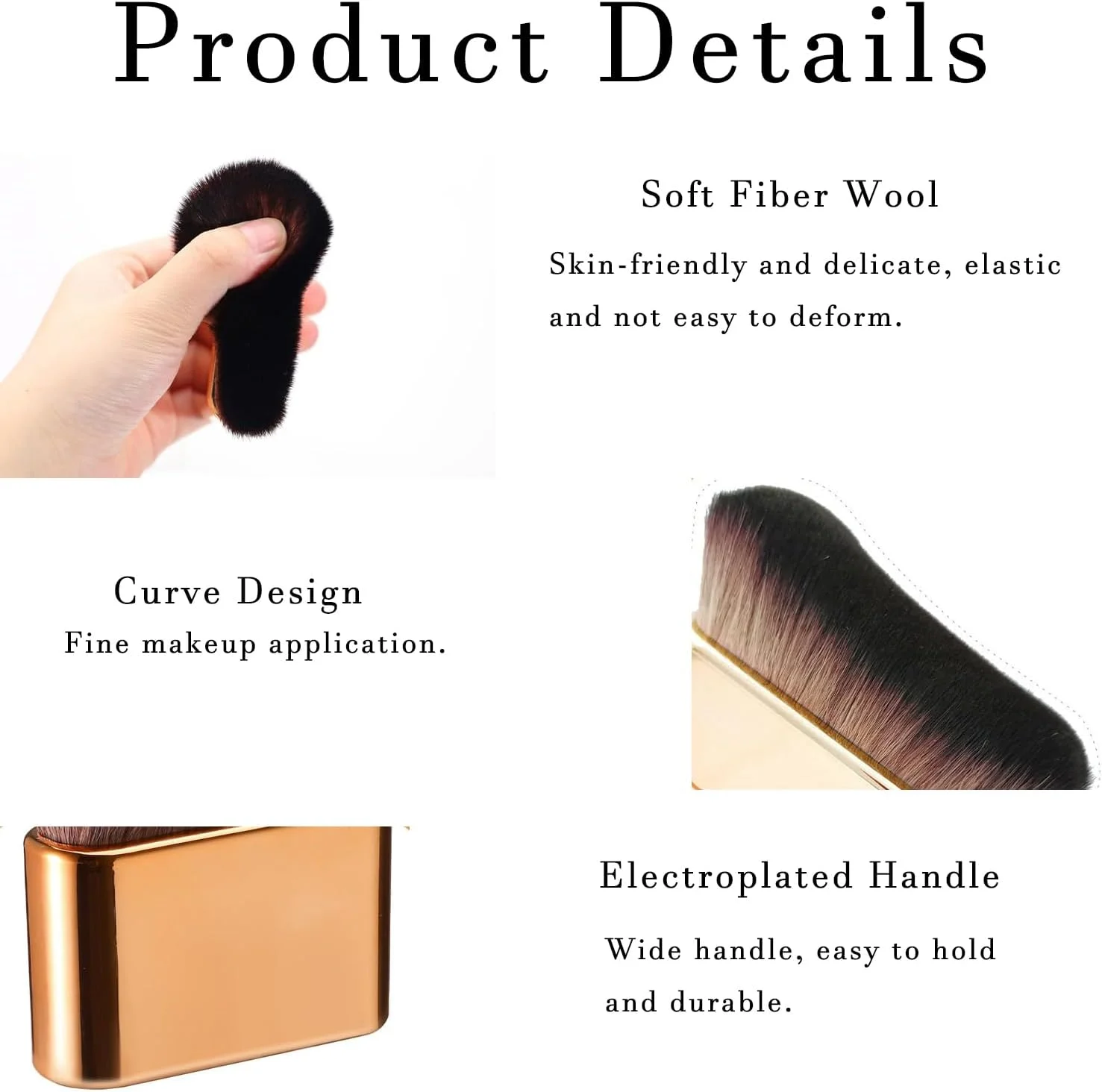 براش برنزه کننده، براش آرایشی برای صورت و بدن، مناسب برای زیرسازی بی نقص پاها، قابل استفاده برای رژگونه پودری، سایه چشم و کرم ضد آفتاب (2 عدد)