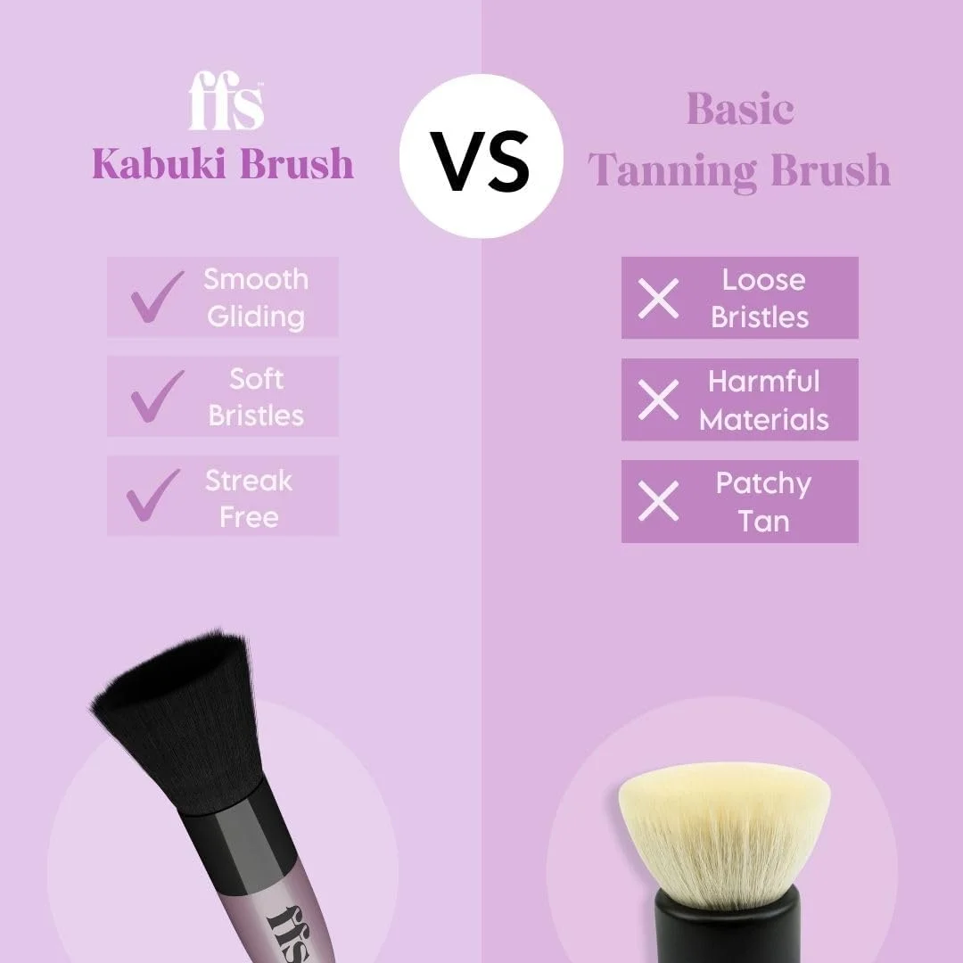 براش کابوکی FFS Beauty، مناسب برای صورت و بدن براش کابوکی FFS Beauty، مناسب برای صورت و بدن