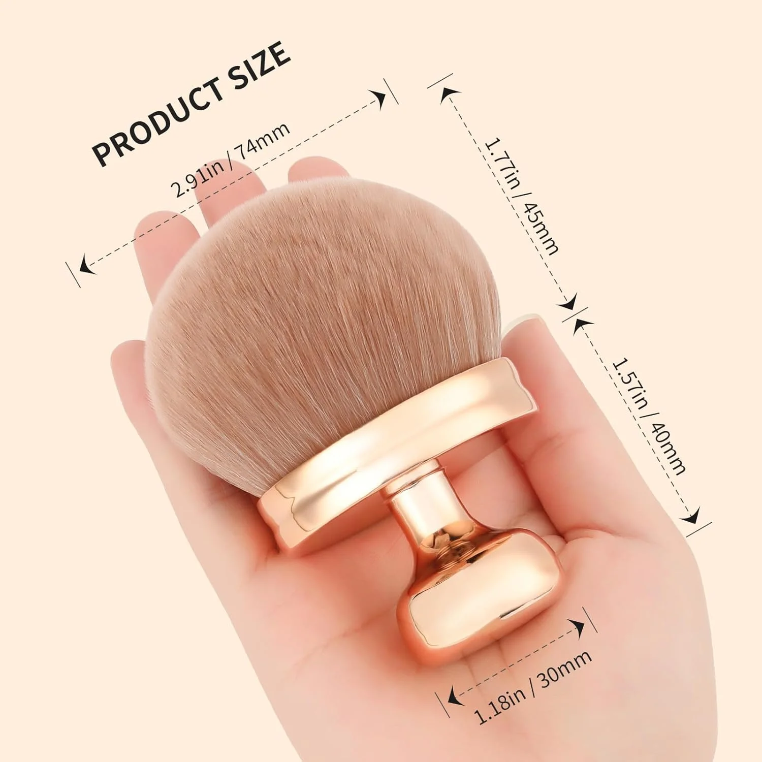 براش آرایشی بزرگ بدن Docolor برای برنزه کردن، براش ترکیبی برنزه کننده 3 اینچی، موی مصنوعی نرم، پودر، کرم پودر، رژگونه، برنزر، براش صورت و بدن جعبه هدیه براش آرایشی بزرگ بدن Docolor برای برنزه کردن، براش ترکیبی برنزه کننده 3 اینچی، موی مصنوعی نرم، پودر، کرم پودر، رژگونه، برنزر، براش صورت و بدن جعبه هدیه