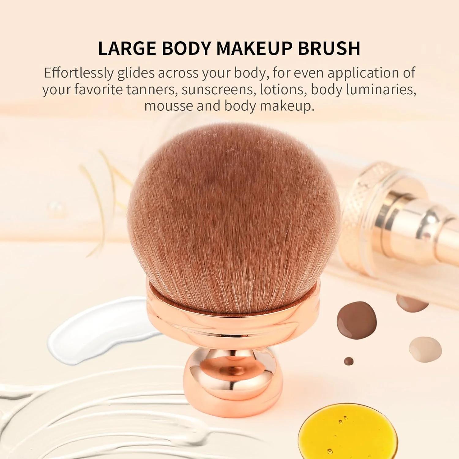 براش آرایشی بزرگ بدن Docolor برای برنزه کردن، براش ترکیبی برنزه کننده 3 اینچی، موی مصنوعی نرم، پودر، کرم پودر، رژگونه، برنزر، براش صورت و بدن جعبه هدیه براش آرایشی بزرگ بدن Docolor برای برنزه کردن، براش ترکیبی برنزه کننده 3 اینچی، موی مصنوعی نرم، پودر، کرم پودر، رژگونه، برنزر، براش صورت و بدن جعبه هدیه
