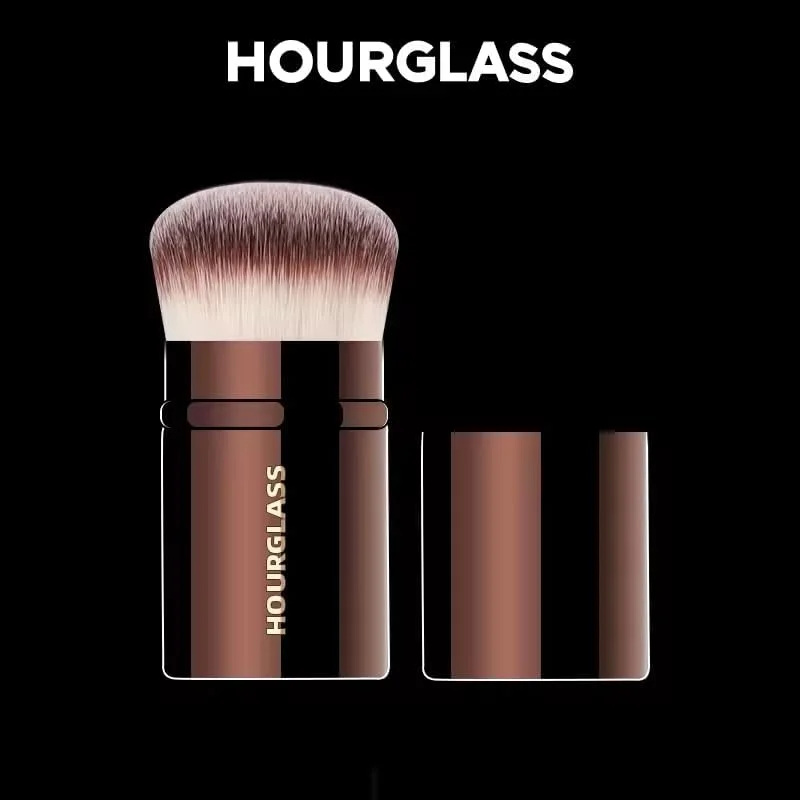براش کرم پودر کابوکی جمع شونده Hourglass، اپلیکاتور آرایش حرفه ای، برنزی براش کرم پودر کابوکی جمع شونده Hourglass، اپلیکاتور آرایش حرفه ای، برنزی