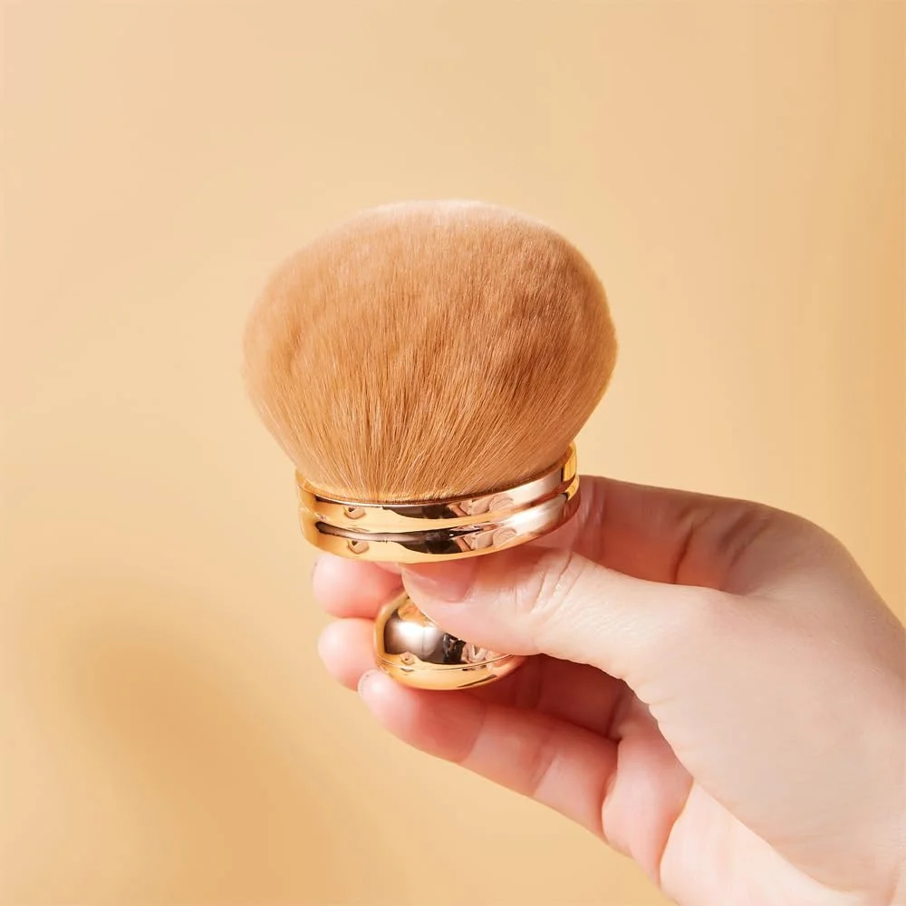 براش بزرگ رزگلد برای ترکیب برنزه کننده خودکار کوشین، عرض 3 اینچ، براش حرفه ای کابوکی برای پودر، کرم پودر، رژگونه، برنزر، برنزه کننده خودکار صورت و بدن براش بزرگ رزگلد برای ترکیب برنزه کننده خودکار کوشین، عرض 3 اینچ، براش حرفه ای کابوکی برای پودر، کرم پودر، رژگونه، برنزر، برنزه کننده خودکار صورت و بدن