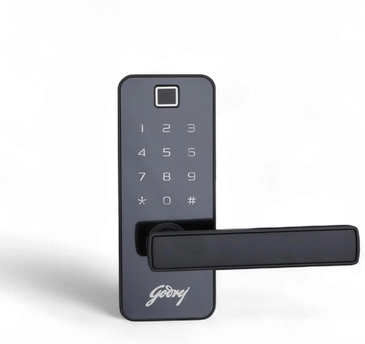 قفل دیجیتال فولادی گودرج مدل Catus Touch Pro | قفل هوشمند درب چوبی | دسترسی 3 در 1 | اثر انگشت | دسترسی با پین | کلید مکانیکی | عملکرد حریم خصوصی (مشکی)