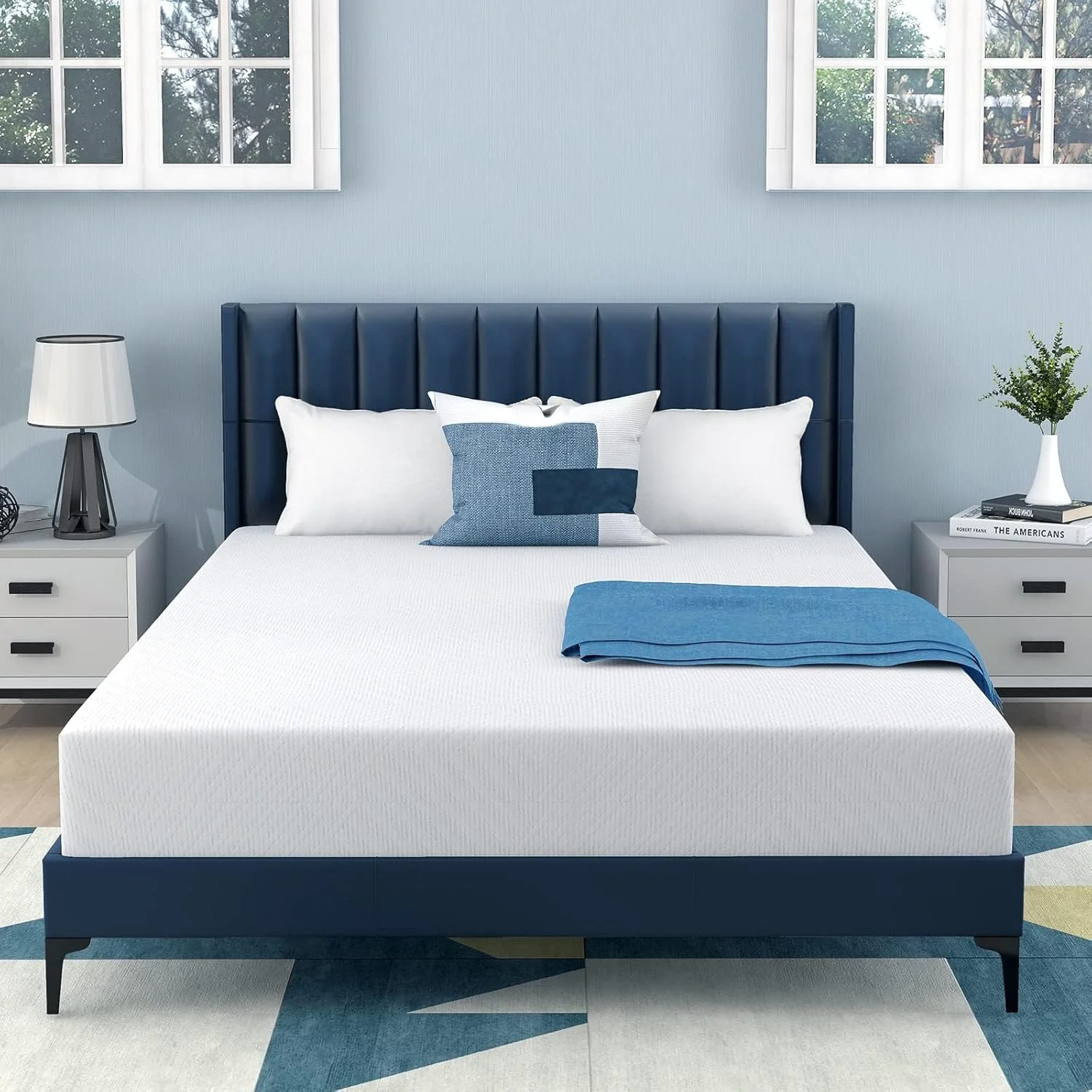 تشک کوئین MLILY، تشک فوم حافظه دار 10 اینچی، تشک سایز کوئین چای سبز در جعبه، تشک کوئین با سفتی متوسط برای کاهش فشار، دارای گواهینامه CertiPUR-US تشک کوئین MLILY، تشک فوم حافظه دار 10 اینچی، تشک سایز کوئین چای سبز در جعبه، تشک کوئین با سفتی متوسط برای کاهش فشار، دارای گواهینامه CertiPUR-US