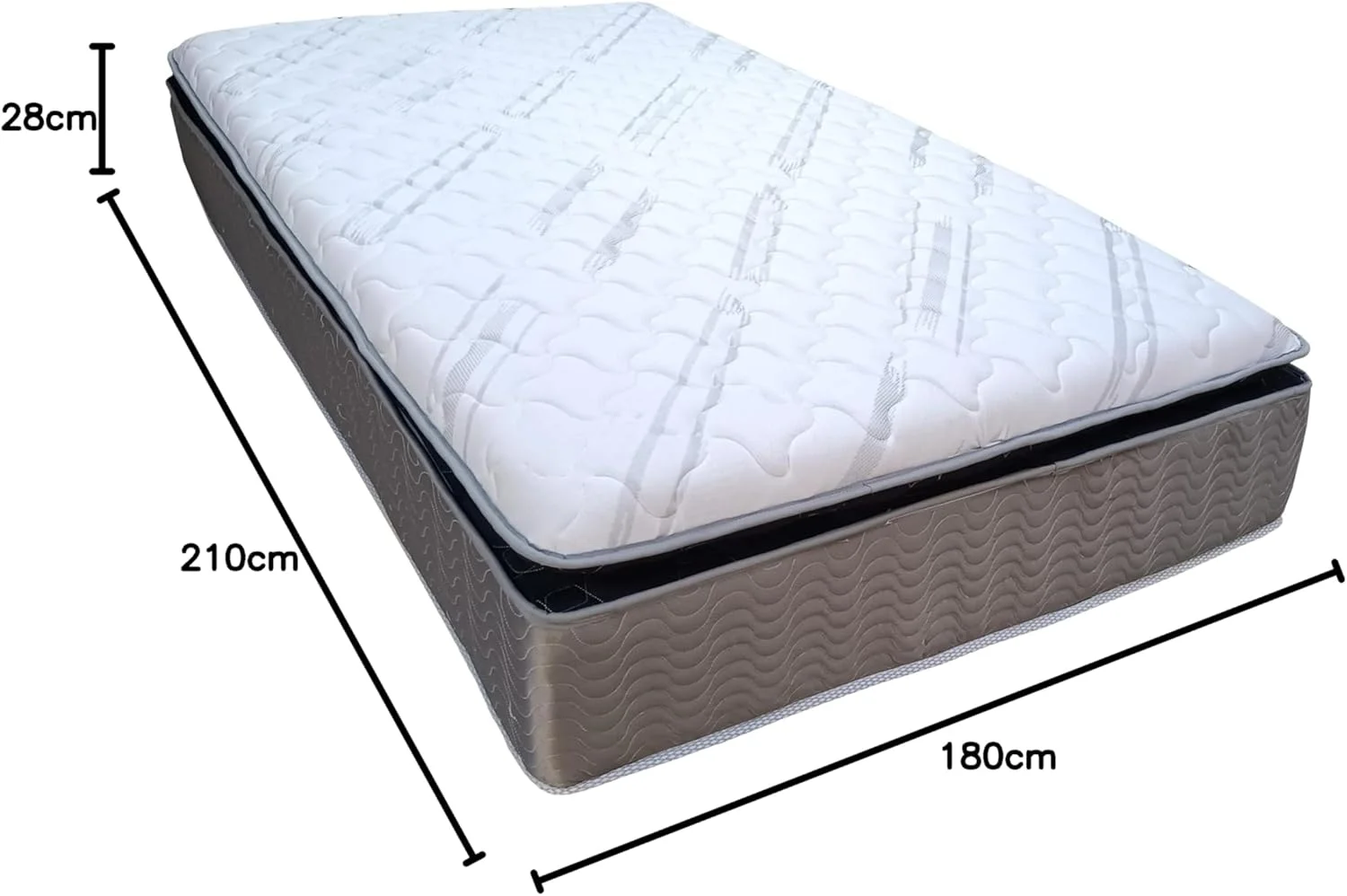 تشک سوپر کینگ طبی مموری فوم و فنر ترکیبی با درجه نرمی متوسط - 180 در 210 سانتی متر تشک سوپر کینگ طبی مموری فوم و فنر ترکیبی با درجه نرمی متوسط - 180 در 210 سانتی متر