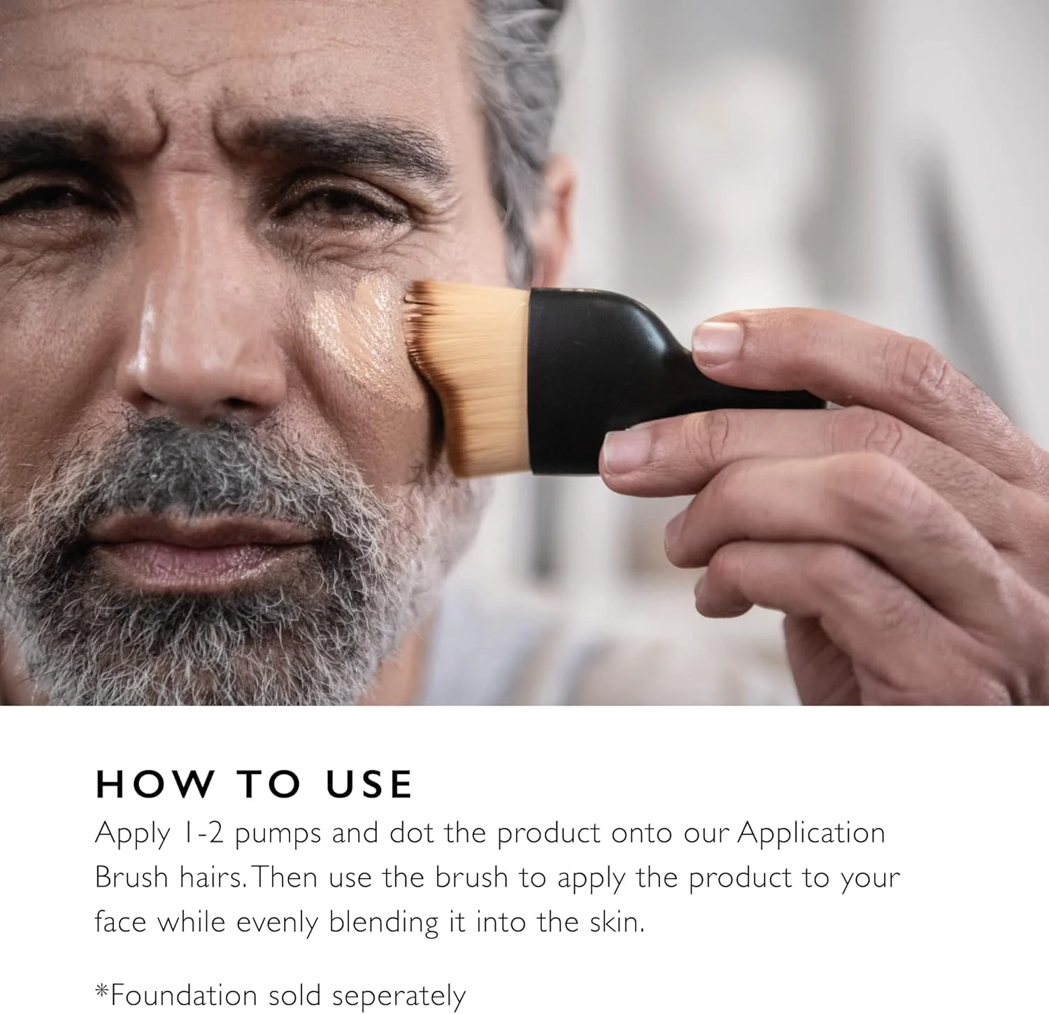 براش زاویه دار آرایشی War Paint For Men - ایده آل برای ترکیب و استفاده از لوازم آرایش مایع - وگان و بدون تست حیوانی - براش ایده آل برای استفاده از کرم پودر - محصول آرایشی برای آقایان براش زاویه دار آرایشی War Paint For Men - ایده آل برای ترکیب و استفاده از لوازم آرایش مایع - وگان و بدون تست حیوانی - براش ایده آل برای استفاده از کرم پودر - محصول آرایشی برای آقایان