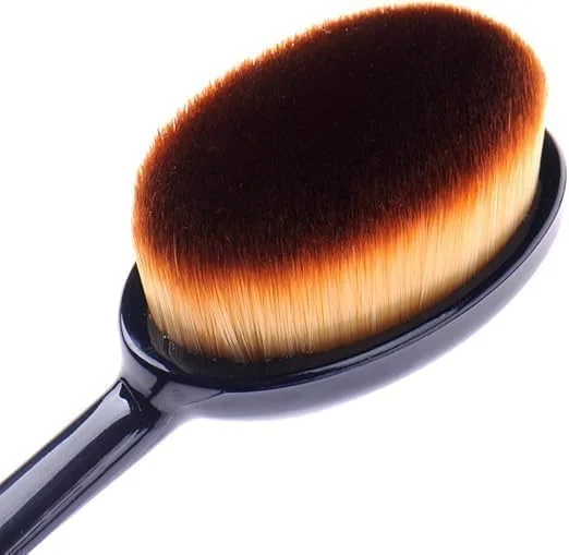 براش آرایشی طرح مسواک - براش کرم پودر و کانتور برای ترکیب مایع، کرم یا پودر - دسته نرم مناسب محصولات بر پایه آب