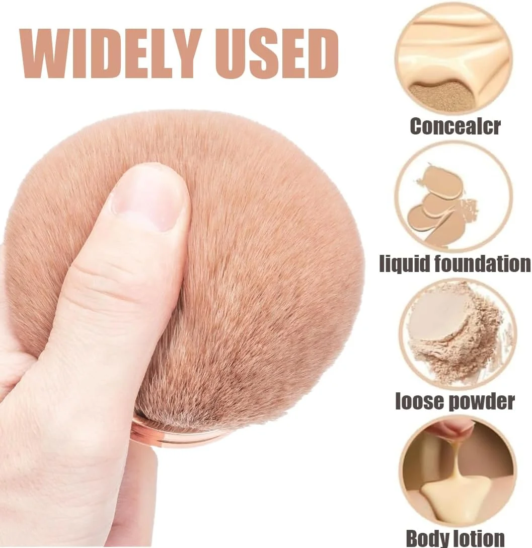 براش آرایشی بزرگ تومدکس، براش برنزه کننده، اپلیکاتور کرم پشت، آرایش بدن، کانسیلر بدن