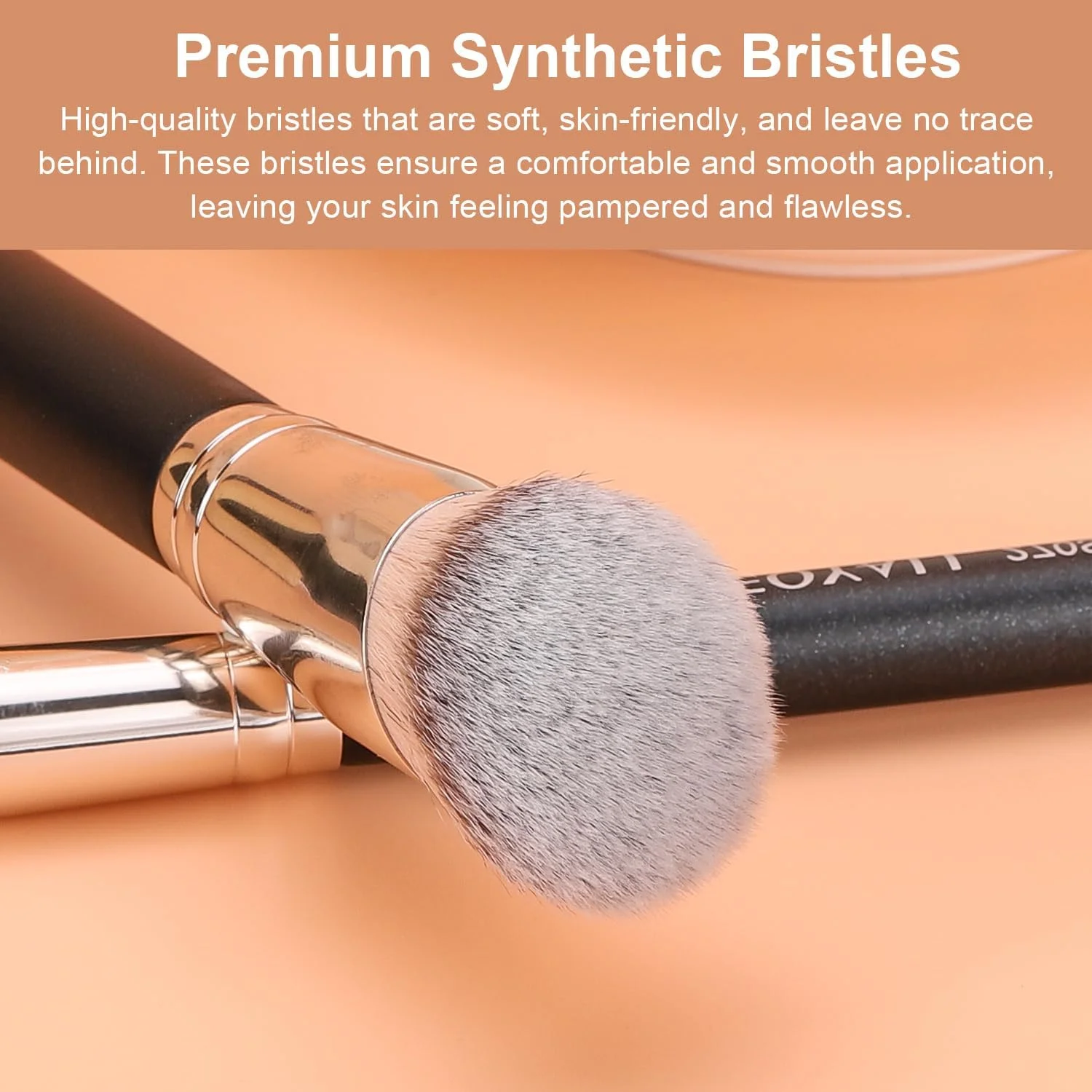 براش زاویه دار کرم پودر و کانتور TEOYALL، براش کابوکی مصنوعی برای کانسیلر، ترکیب، فیکس کردن و پخش کردن مواد آرایشی مایع، کرمی و پودری (170S)