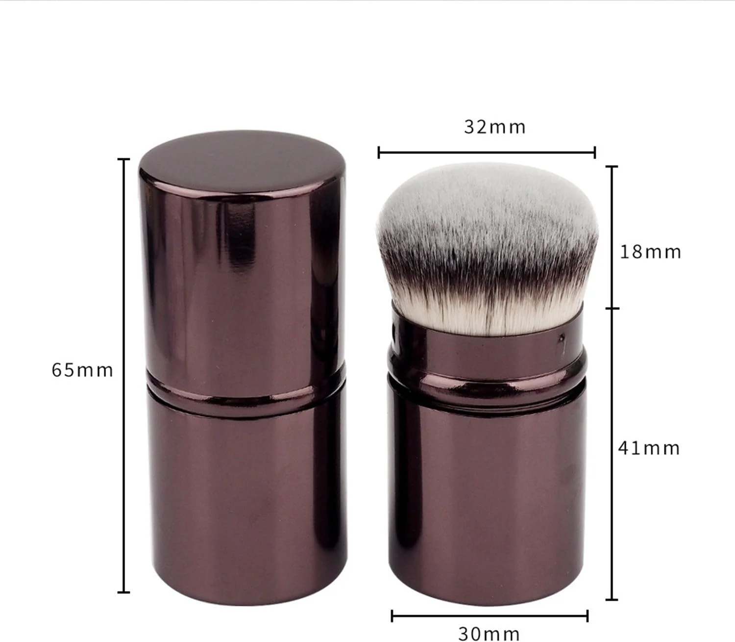 براش آرایشی کابوکی جمع شونده Textention، براش پودر، براش مسافرتی فونداسیون برای رژگونه، برنزر و پودر، براش لب سیلیکونی، براش ترکیبی چند منظوره دو طرفه با درب براش آرایشی کابوکی جمع شونده Textention، براش پودر، براش مسافرتی فونداسیون برای رژگونه، برنزر و پودر، براش لب سیلیکونی، براش ترکیبی چند منظوره دو طرفه با درب