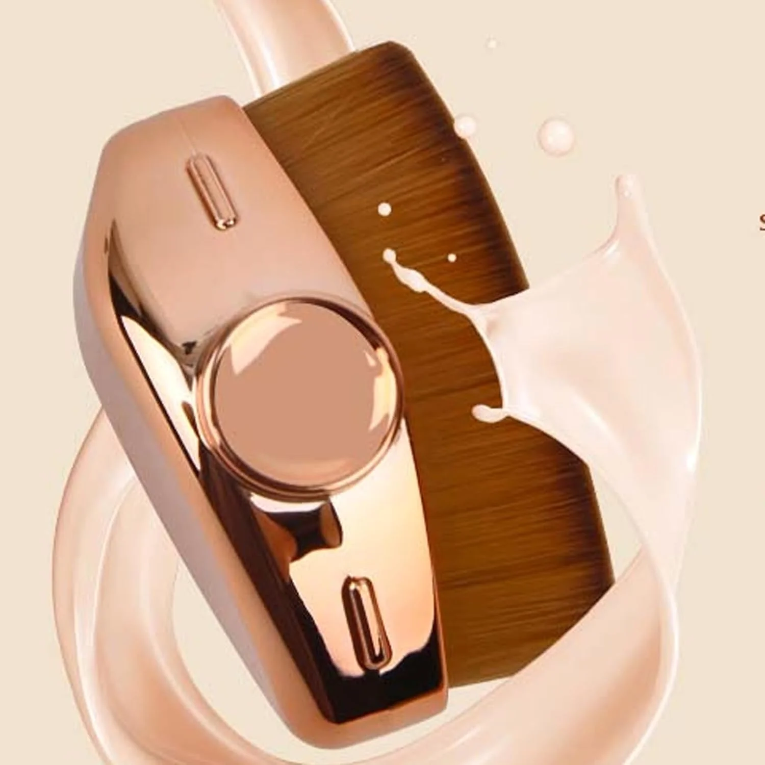 براش کرم پودر تزویق، براش کابوکی سر صاف برای صورت، رژگونه، کرم پودر مایع، براش کابوکی برای ترکیب کرم مایع، کرم یا لوازم آرایشی پودری بی عیب و نقص، هدیه برای زنان