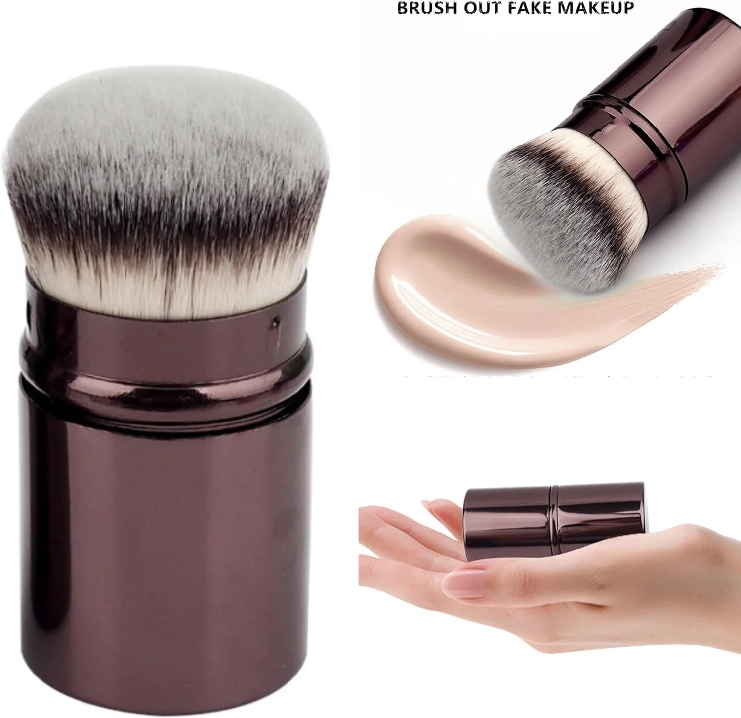 براش آرایشی کابوکی جمع شونده Textention، براش پودر، براش مسافرتی فونداسیون برای رژگونه، برنزر و پودر، براش لب سیلیکونی، براش ترکیبی چند منظوره دو طرفه با درب براش آرایشی کابوکی جمع شونده Textention، براش پودر، براش مسافرتی فونداسیون برای رژگونه، برنزر و پودر، براش لب سیلیکونی، براش ترکیبی چند منظوره دو طرفه با درب