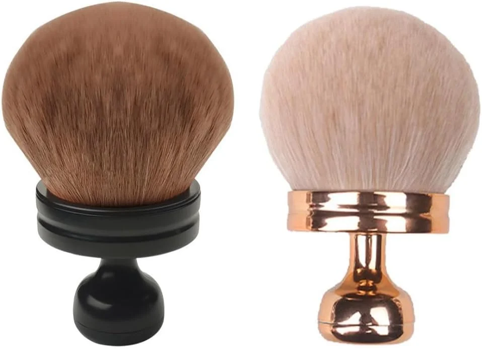 برس آرایشی بدن تزویق، 2 عدد، بسیار بزرگ، برس بیضی برای برنزه کردن، برس چند منظوره با سر پهن 74 میلی متری، برس های آرایشی نرم و کرکی برای استفاده از محصولات برنزه کننده بدن و پا (رزگلد و مشکی) برس آرایشی بدن تزویق، 2 عدد، بسیار بزرگ، برس بیضی برای برنزه کردن، برس چند منظوره با سر پهن 74 میلی متری، برس های آرایشی نرم و کرکی برای استفاده از محصولات برنزه کننده بدن و پا (رزگلد و مشکی)