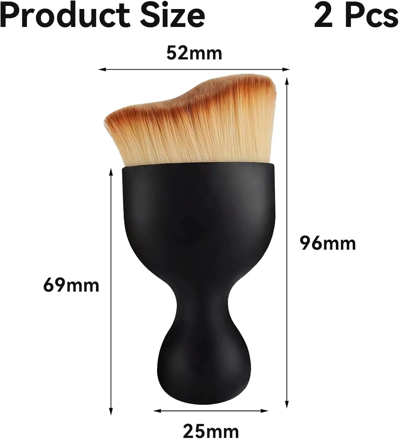 براش برنزه کننده، براش برنزه کننده مصنوعی، براش های آرایشی طبیعی بدون رگه، براش های فونداسیون تخت زاویه دار، براش ترکیب رژگونه و پولیش بدن، اپلیکاتور کرم برنزه کننده برای صورت، بدن و پاها