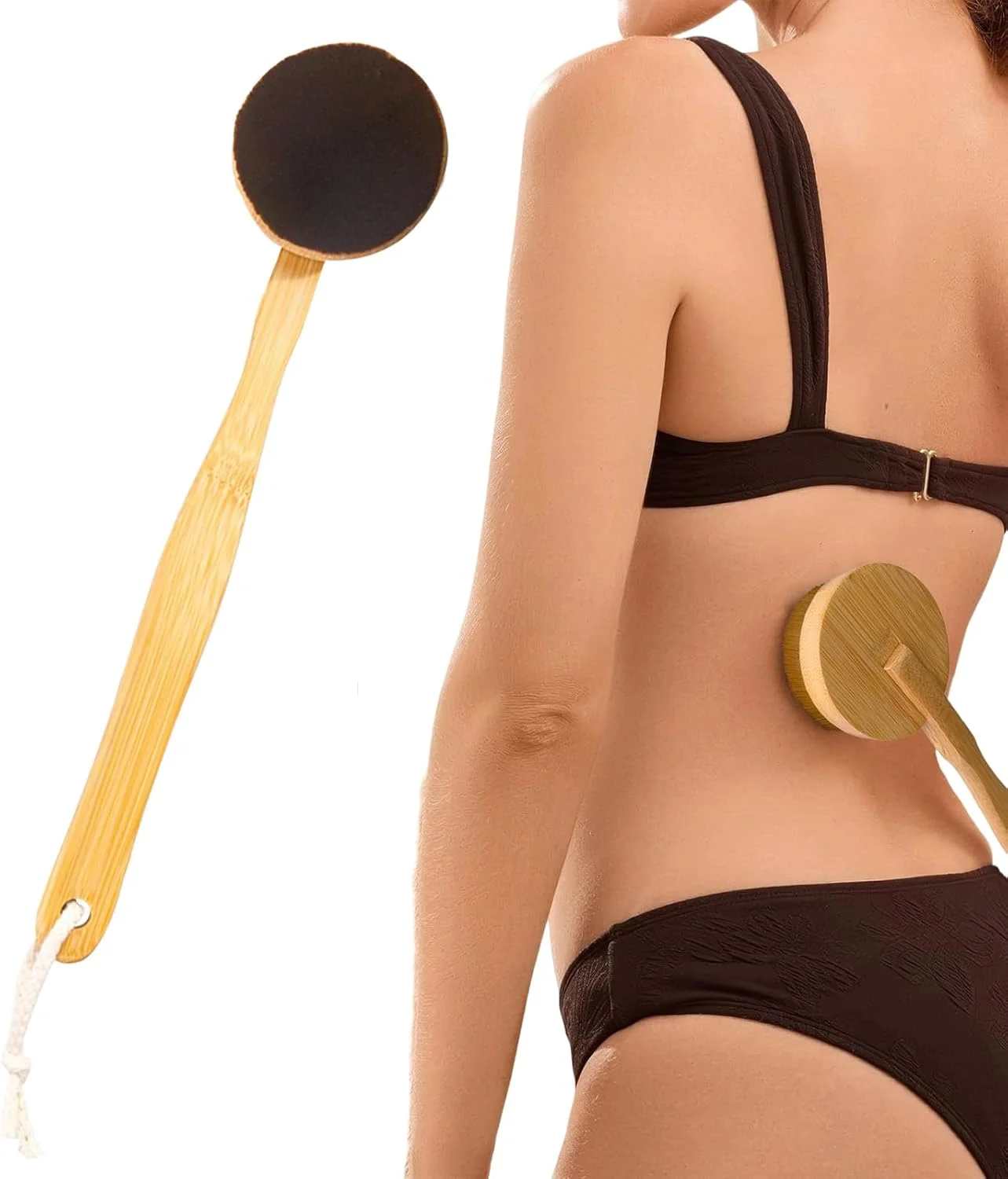 برس بدن برای برنزه کردن - اپلیکاتور برنزه کننده پشت | برس پهن با دسته جداشدنی قابل حمل برای برنزه کردن صورت، داخل و خارج از منزل برس بدن برای برنزه کردن - اپلیکاتور برنزه کننده پشت | برس پهن با دسته جداشدنی قابل حمل برای برنزه کردن صورت، داخل و خارج از منزل