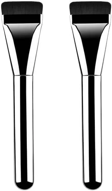 براش کرم پودر X spring Foundation، 2 عدد براش کرم پودر تخت با سر براش انعطاف پذیر و ظریف، براش کرم پودر برای آرایش مایع، براش آرایشی کرم پودر تیغه ای فوق العاده نازک، براش های آرایشی پودر را جذب نمی کنند براش کرم پودر X spring Foundation، 2 عدد براش کرم پودر تخت با سر براش انعطاف پذیر و ظریف، براش کرم پودر برای آرایش مایع، براش آرایشی کرم پودر تیغه ای فوق العاده نازک، براش های آرایشی پودر را جذب نمی کنند