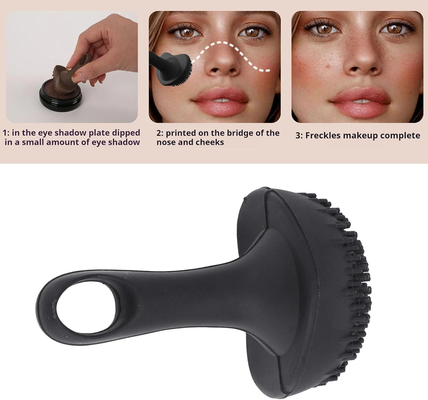 مُهر خال، سیلیکونی بسیار نرم و انعطاف پذیر با کاربرد سریع و آسان، ابزار آرایشی خال های مصنوعی طبیعی برای خانم ها (مشکی)