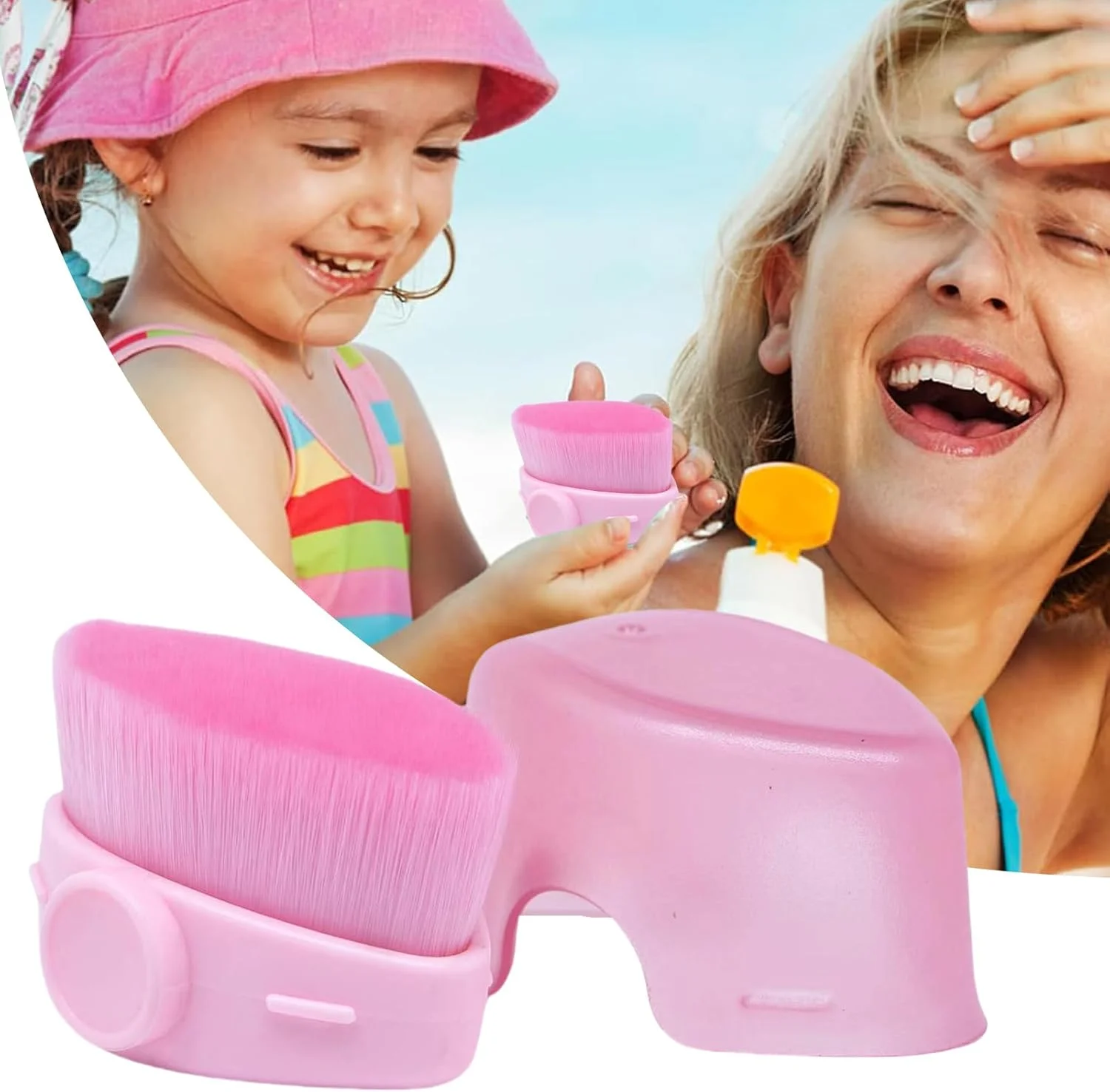 اپلیکاتور کرم ضد آفتاب، برس استفاده از کرم ضد آفتاب | ابزار قابل حمل، راحت و سریع خشک شونده برای استفاده روزانه در ساحل، برنزه کردن و پوست های حساس