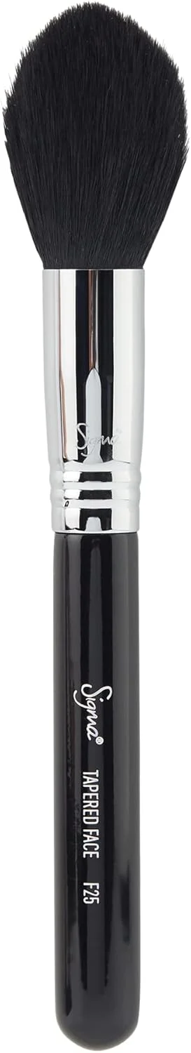 براش آرایشی سیگما بیوتی F25 - براش زاویه دار صورت. براش های حرفه ای آرایش صورت و چشم، بدون تست حیوانی و وگان، الیاف مصنوعی ضد آب و نرم