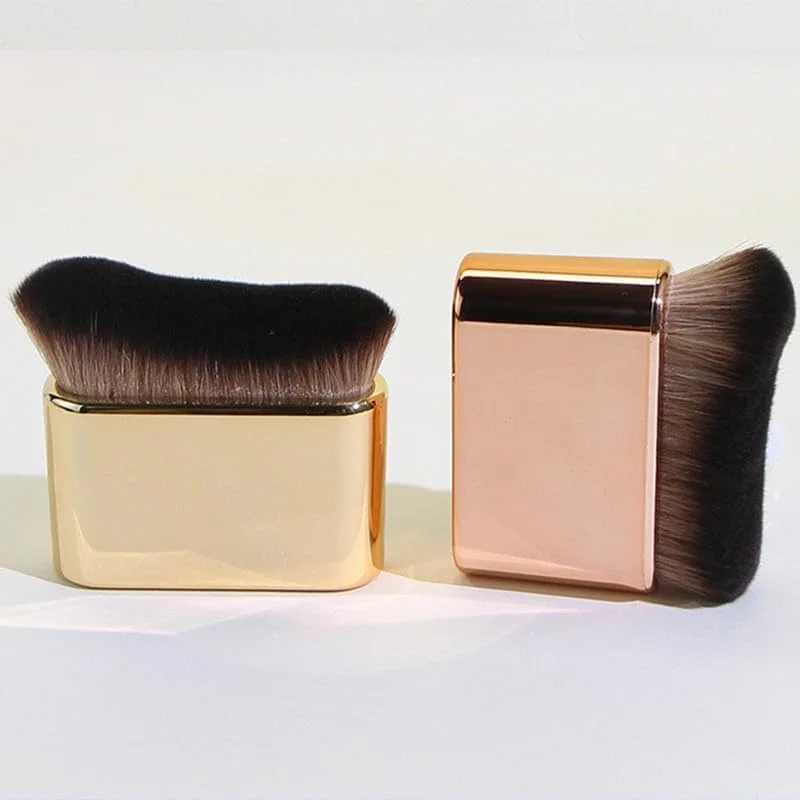 براش برنزه کننده - براش آرایشی کابوکی برای کرم پودر، لوسیون و کرم - براش اپلیکاتور برنزه کننده برای پوشش صاف و یکنواخت روی پاها، بازوها و صورت (2 عدد)