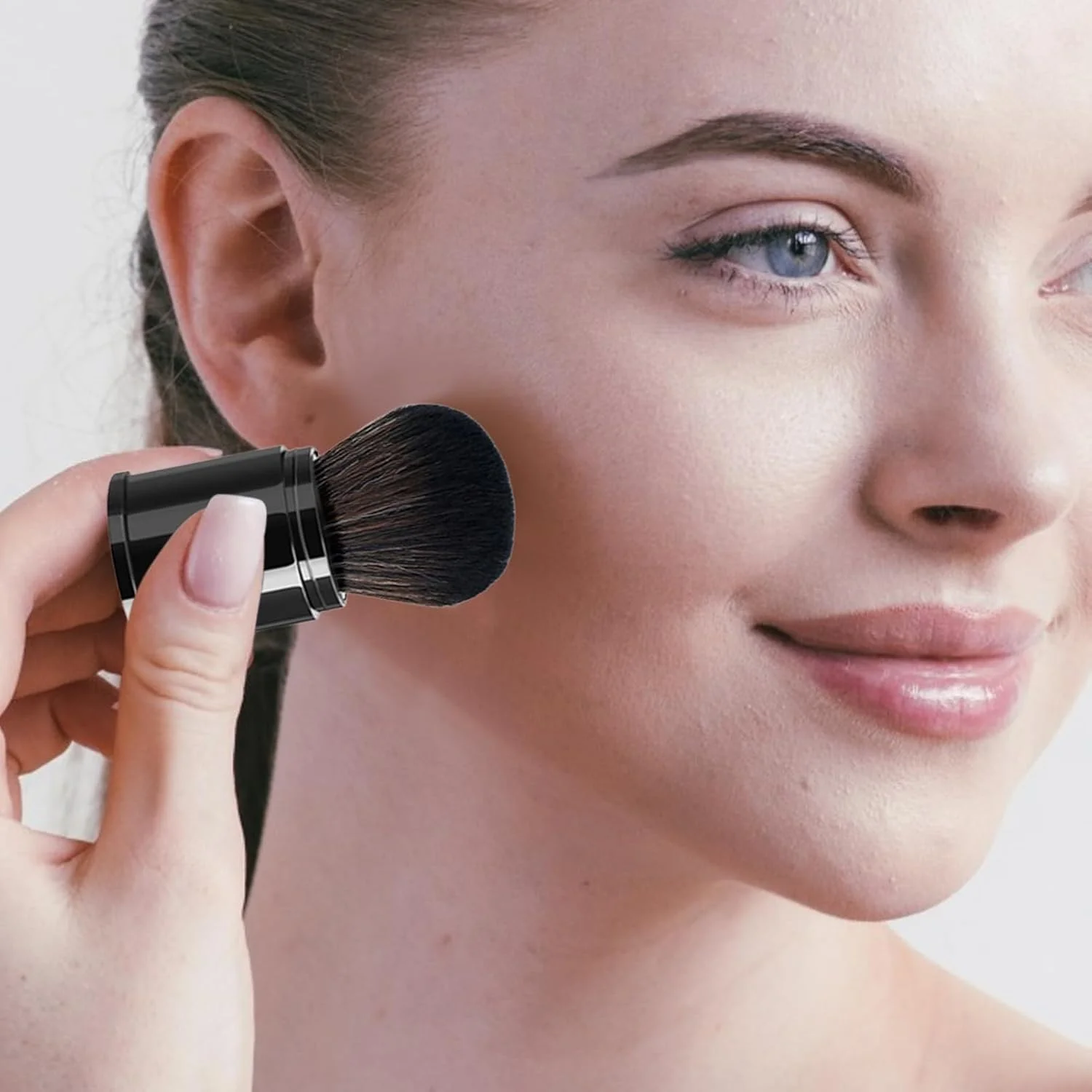 براش پودر فیکس، براش پودر جمع شونده - ابزار کوچک آرایشی برای رژگونه، سایه چشم، کرم پودر