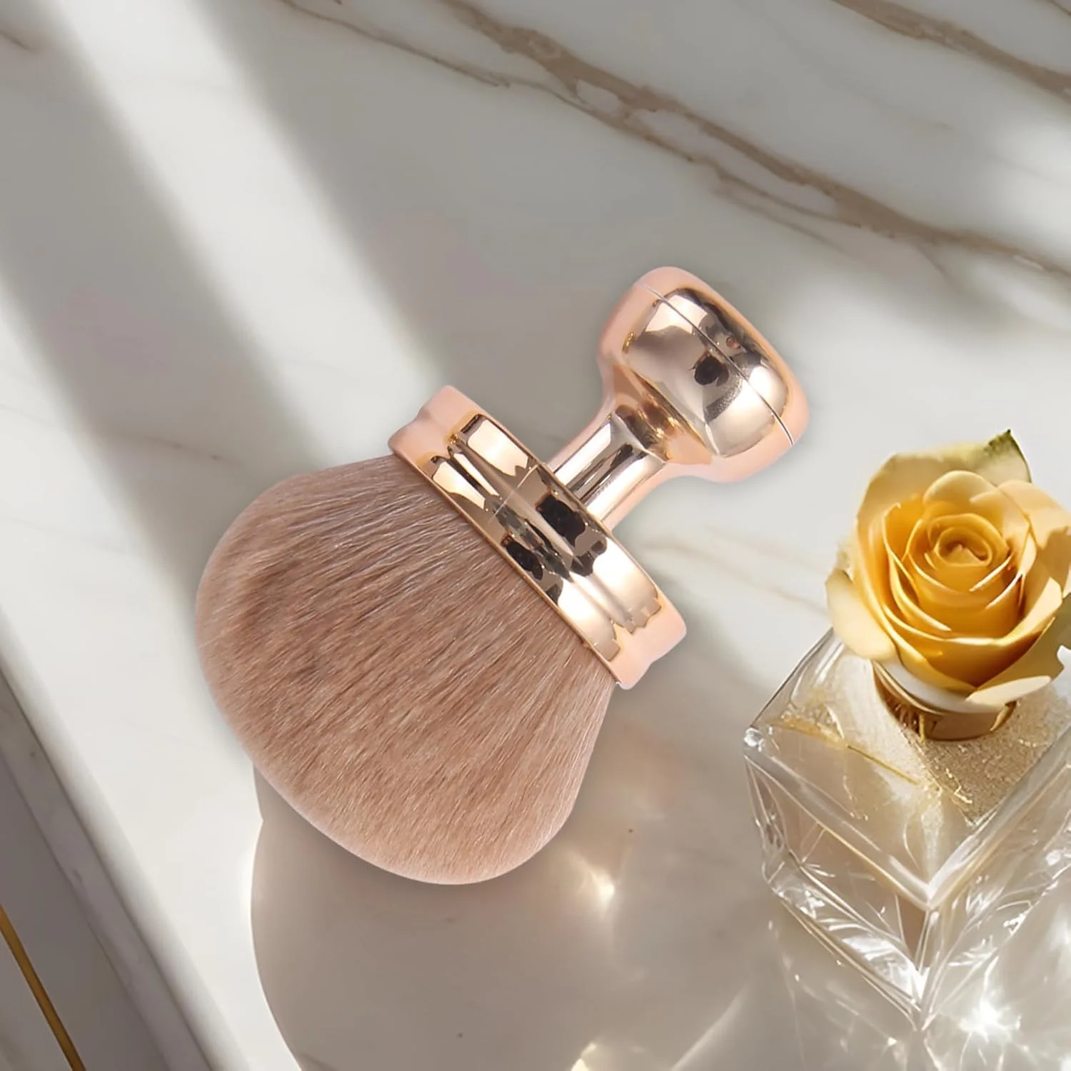 برس برنزه کننده بدن - برس آرایشی برنزه کننده بدن - پوشش یکنواخت 3 اینچی با سر پهن، مناسب برای کرم پودر، رژگونه و کانسیلر، هدیه ای مناسب برای مادر و دوستان