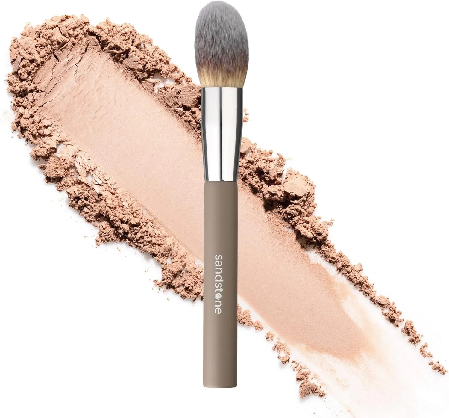 براش پودر مجموعه سافت سنداستون اسکاندیناوی (1 عدد) براش آرایشی زیبا با دوام بالا دسته پلاستیکی با چسبندگی مناسب