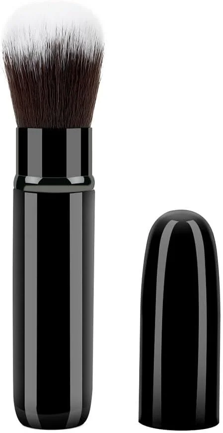 براش پودر جمع شونده، براش آرایشی کرم پودر، براش پودر جمع شونده برای استفاده از کرم پودر، پودرها و لوازم آرایشی معدنی، براش رژ لب مشکی