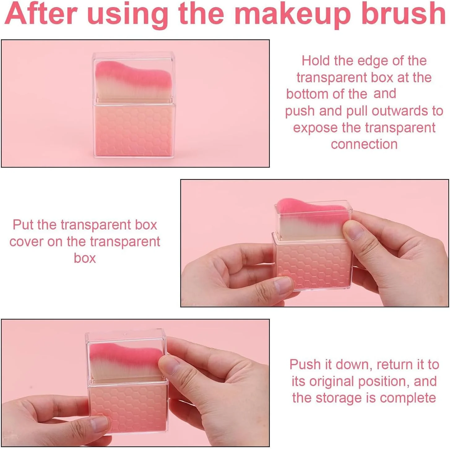 براش جمع شونده برنزه کننده با پوشش، براش کابوکی برنزه کننده برای آرایش، مناسب برای ترکیب فونداسیون مایع برنزه کننده، ضد آفتاب، بدن، صورت، پا، بازو، گرادیان صورتی سفید