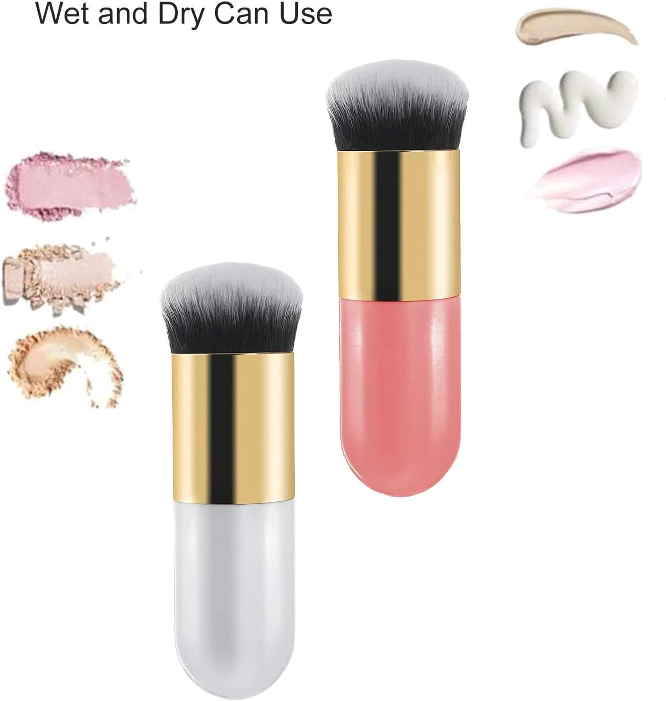 براش آرایشی کرم پودر و کانسیلر مدل Red Square Chubby Pier، برس های آرایشی صورت با الیاف مصنوعی