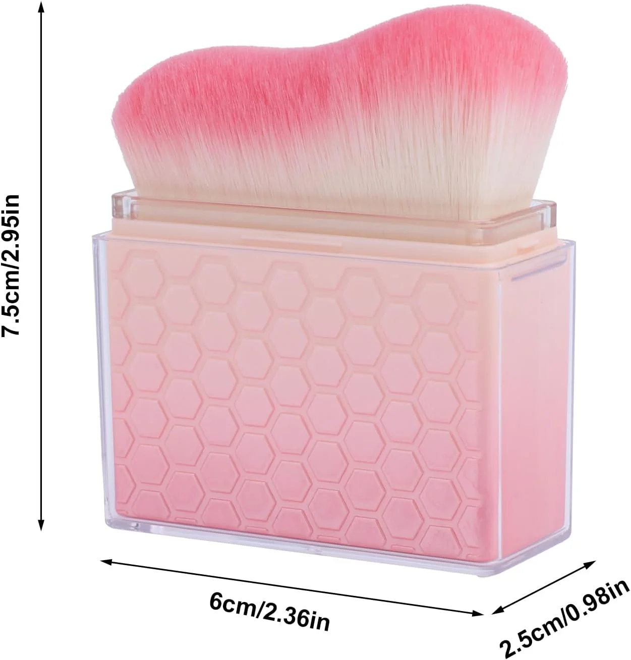 براش جمع شونده برنزه کننده با پوشش، براش کابوکی برنزه کننده برای ترکیب کرم پودر مایع برنزه کننده، ضد آفتاب، بدن، صورت، پا، بازو (گرادیان صورتی-سفید) براش جمع شونده برنزه کننده با پوشش، براش کابوکی برنزه کننده برای ترکیب کرم پودر مایع برنزه کننده، ضد آفتاب، بدن، صورت، پا، بازو (گرادیان صورتی-سفید)