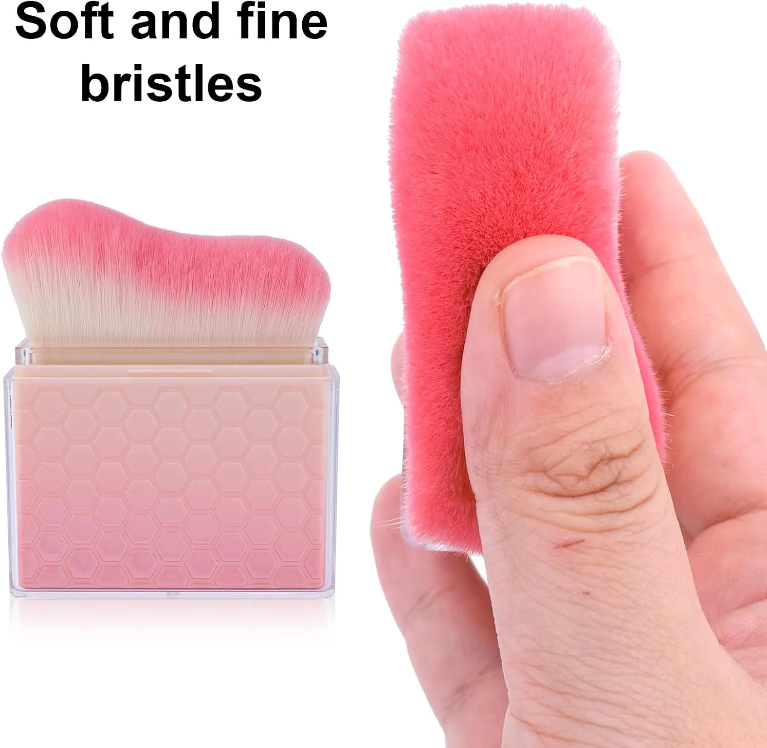 براش جمع شونده برنزه کننده با پوشش، براش کابوکی برنزه کننده برای ترکیب کرم پودر مایع برنزه کننده، ضد آفتاب، بدن، صورت، پا، بازو (گرادیان صورتی-سفید) براش جمع شونده برنزه کننده با پوشش، براش کابوکی برنزه کننده برای ترکیب کرم پودر مایع برنزه کننده، ضد آفتاب، بدن، صورت، پا، بازو (گرادیان صورتی-سفید)