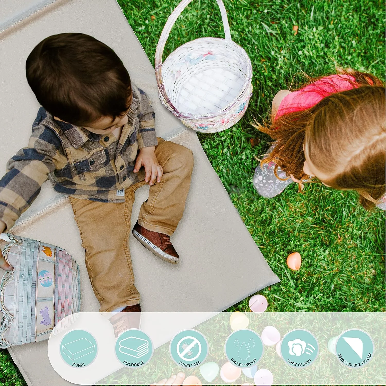 تشک مسافرتی سه تاشو برند مون - قابل حمل، تاشو و سبک وزن - دو طرفه، نرم و دارای بالشتک - تمیز کردن آسان و ضد آب برای سفر کودکان نوپا - طراحی ارگونومیک - بژ - 126x65x3 سانتی متر تشک مسافرتی سه تاشو برند مون - قابل حمل، تاشو و سبک وزن - دو طرفه، نرم و دارای بالشتک - تمیز کردن آسان و ضد آب برای سفر کودکان نوپا - طراحی ارگونومیک - بژ - 126x65x3 سانتی متر