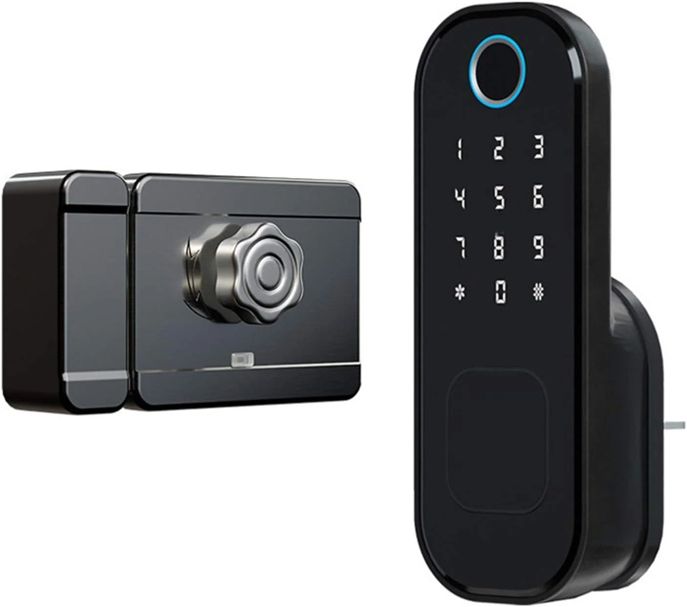 قفل درب ضد آب اثر انگشت Dapang، قفل های هوشمند بلوتوثی بیرونی، قفل الکترونیکی بدون کلید کارت IC رمز عبور Wifi، قفل درب هوشمند دیجیتال