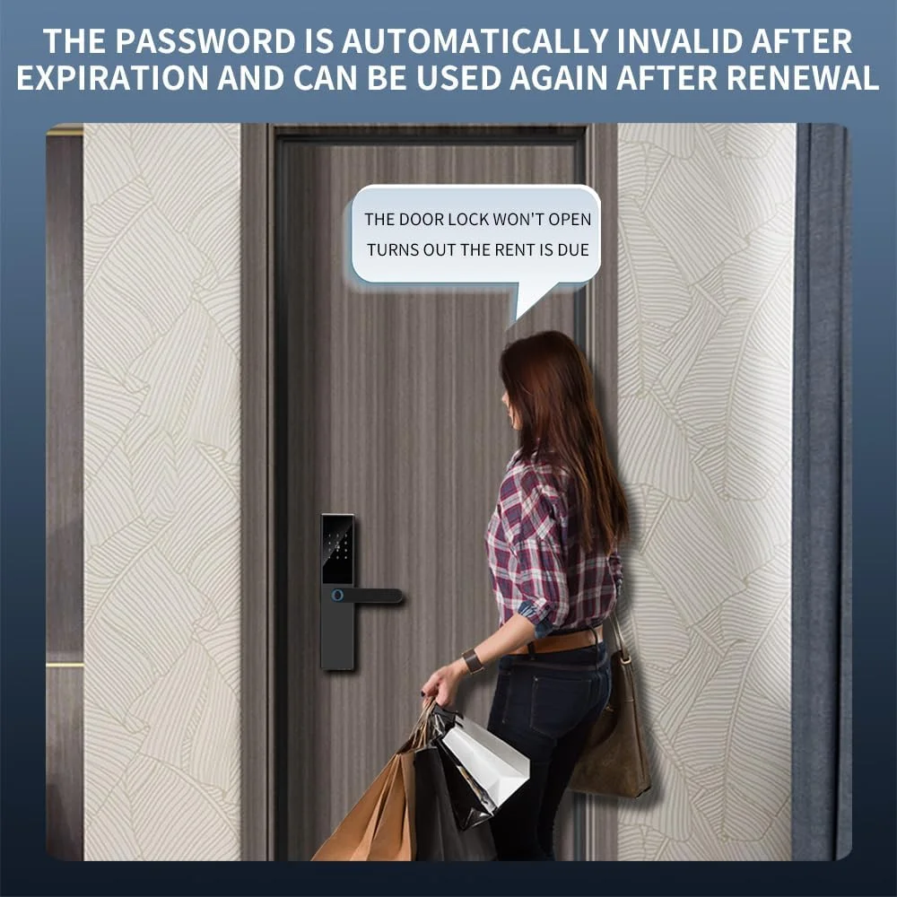 دستگیره قفل درب هوشمند Eacam با قابلیت ورود بدون کلید، دارای کارت و کلید، قفل درب بیومتریک، عملکرد از راه دور با اپلیکیشن Tuya، رمز عبور مجازی ضد دید زدن، قفل هوشمند برای درب اتاق خواب منزل و اداره با ضخامت 40-120 میلی متر دستگیره قفل درب هوشمند Eacam با قابلیت ورود بدون کلید، دارای کارت و کلید، قفل درب بیومتریک، عملکرد از راه دور با اپلیکیشن Tuya، رمز عبور مجازی ضد دید زدن، قفل هوشمند برای درب اتاق خواب منزل و اداره با ضخامت 40-120 میلی متر