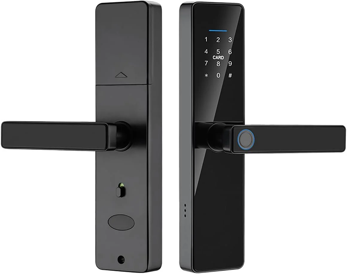 قفل درب هوشمند AUTOYSUR، قفل هوشمند 2 در 1 وای فای و بلوتوث، قفل بلوتوث ورودی بدون کلید، برنامه رایگان، کارت IC، کد ضد دید زدن، کار با الکسا، کنترل برنامه TT Lock، برای خانه، دفتر، آپارتمان قفل درب هوشمند AUTOYSUR، قفل هوشمند 2 در 1 وای فای و بلوتوث، قفل بلوتوث ورودی بدون کلید، برنامه رایگان، کارت IC، کد ضد دید زدن، کار با الکسا، کنترل برنامه TT Lock، برای خانه، دفتر، آپارتمان