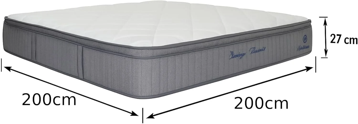 تشک ارتوپدی ارگانیک هیل - فنر پاکتی ممتاز با فناوری خنک کننده و پارچه ضد حساسیت، پشتیبانی متوسط سفت - ایده آل برای تسکین درد کمر (سوپر کینگ: 200x200 سانتی متر) تشک ارتوپدی ارگانیک هیل - فنر پاکتی ممتاز با فناوری خنک کننده و پارچه ضد حساسیت، پشتیبانی متوسط سفت - ایده آل برای تسکین درد کمر (سوپر کینگ: 200x200 سانتی متر)