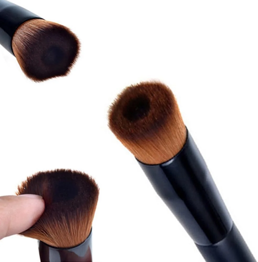 براش آرایشی مقعر حرفه ای برای ترکیب بی نقص، موهای نرم و مصنوعی برای کرم پودر مایع و کرمی